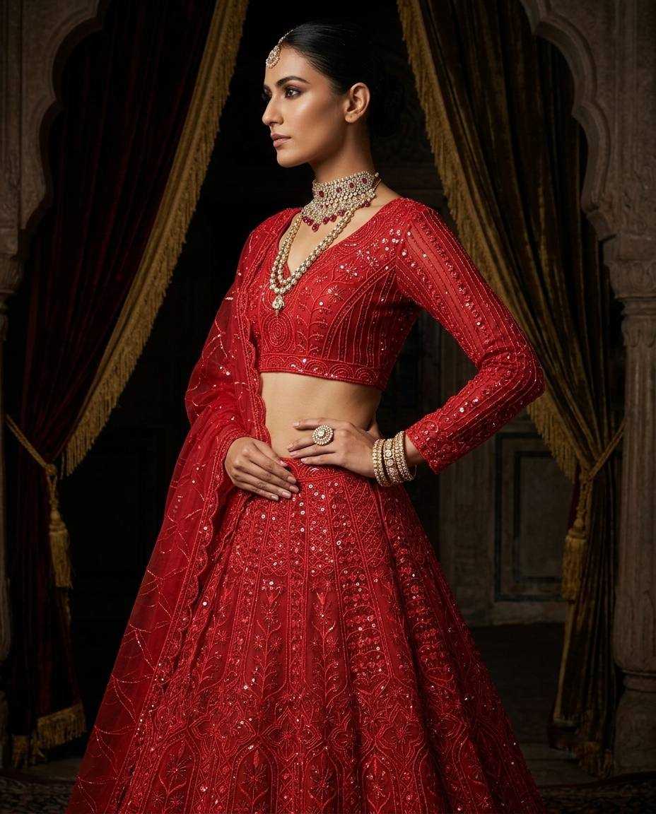 YNF Wholesale Soft Net Printed Lehenga  | Surat Manufacturer