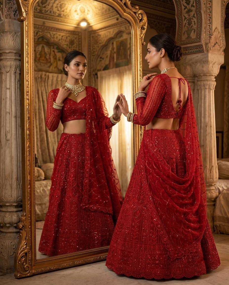 YNF Wholesale Soft Net Printed Lehenga  | Surat Manufacturer