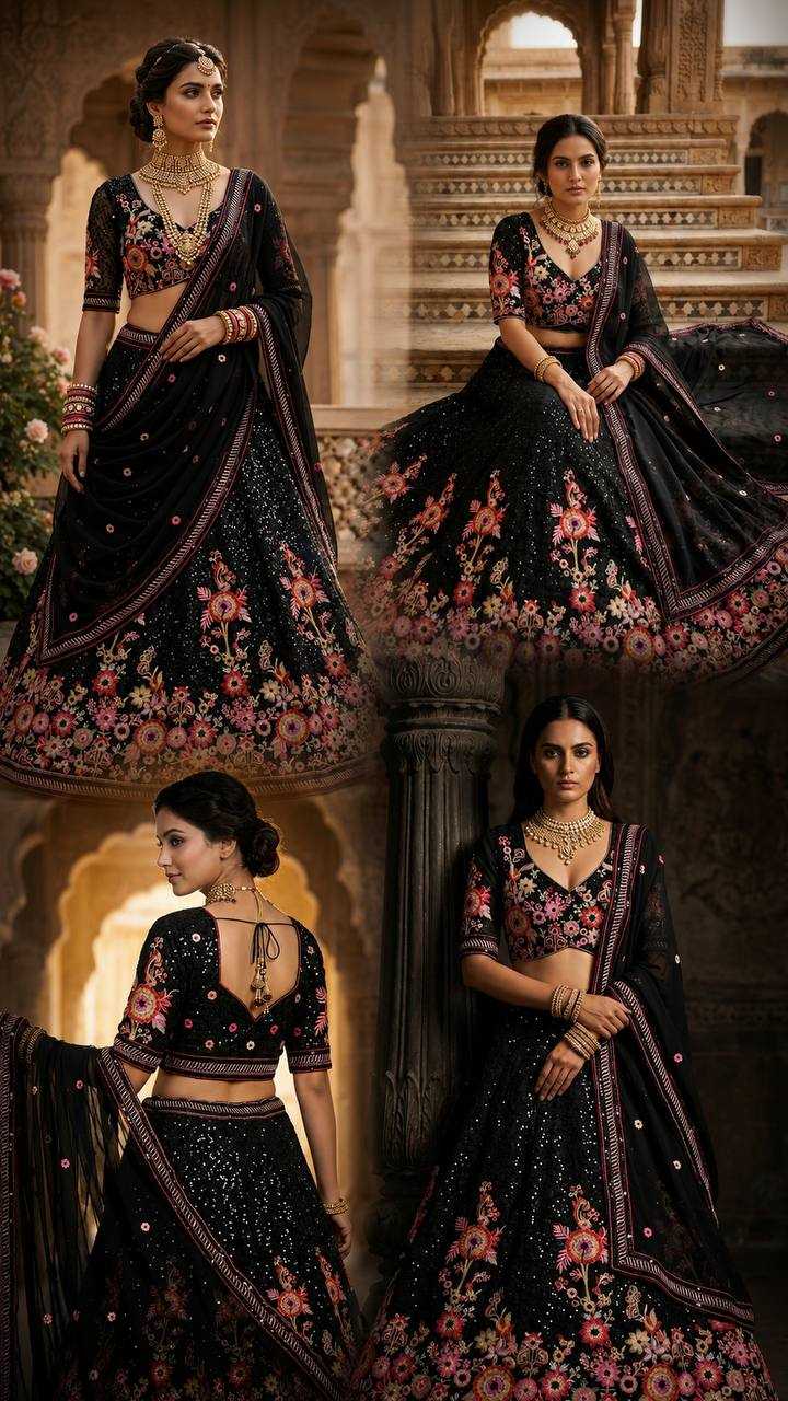 YNF Wholesale Faux Georgette Embroidered Lehenga  | Surat Manufacturer