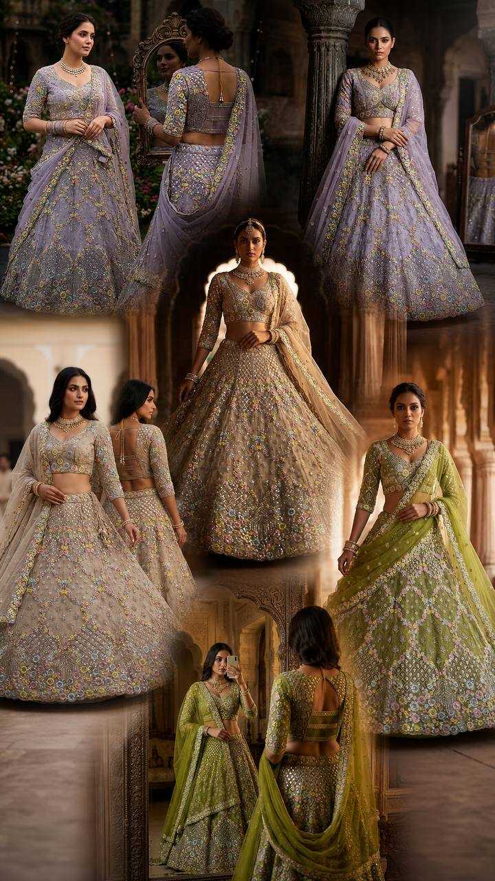 YNF Wholesale Butterfly Net Net Fancy Lehenga  | Surat Manufacturer