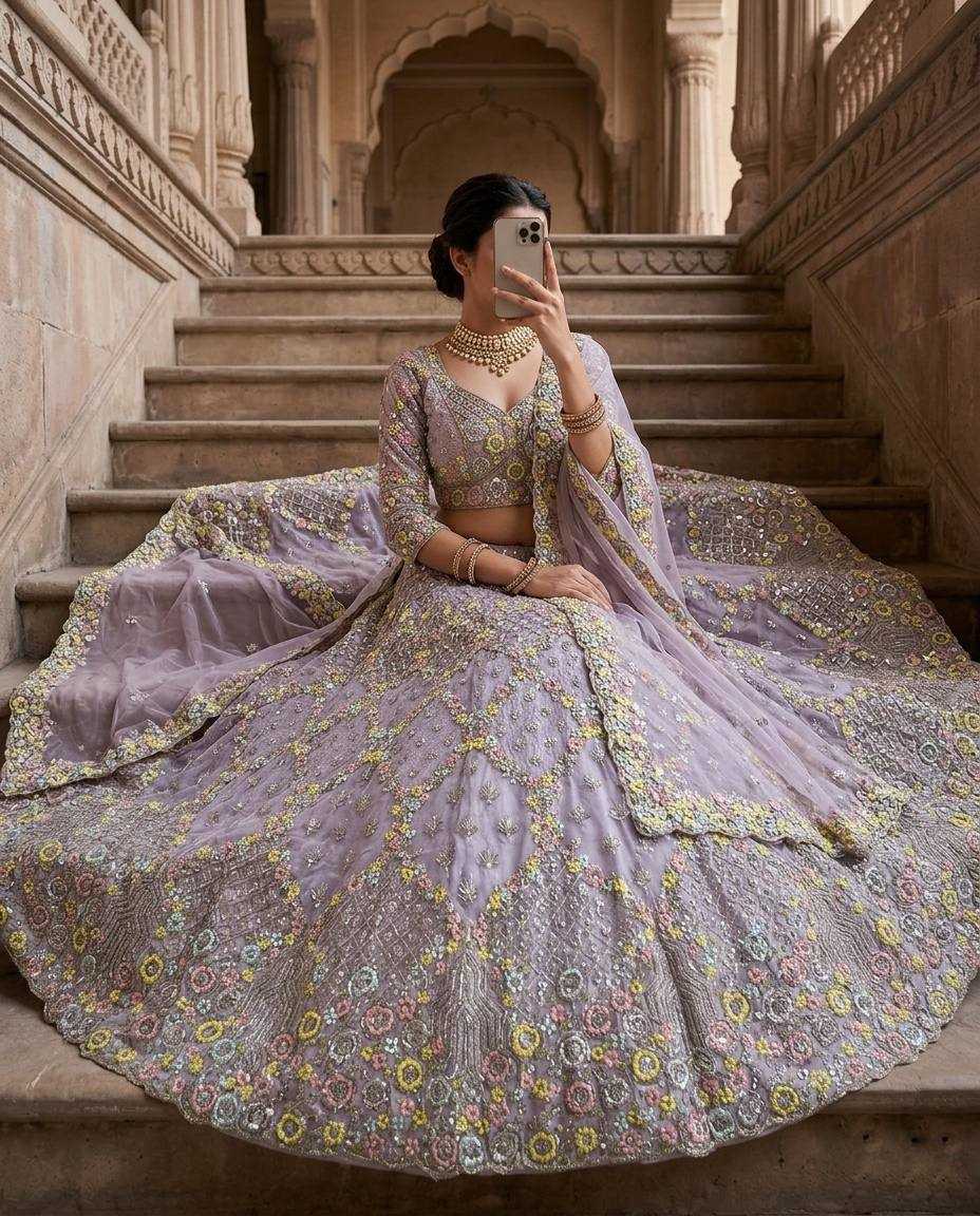 YNF Wholesale Butterfly Net Net Fancy Lehenga  | Surat Manufacturer