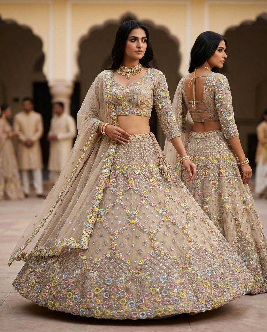 YNF Wholesale Butterfly Net Net Fancy Lehenga  | Surat Manufacturer