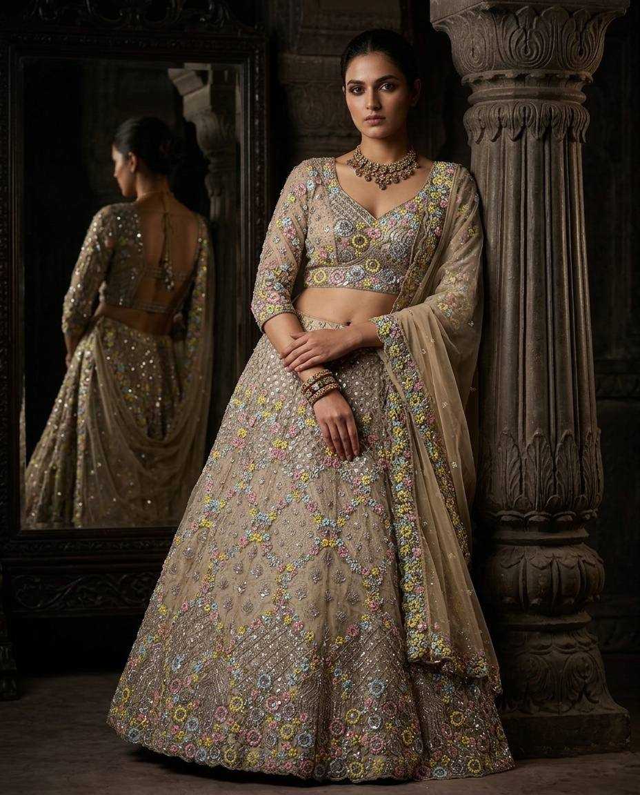 YNF Wholesale Butterfly Net Net Fancy Lehenga  | Surat Manufacturer