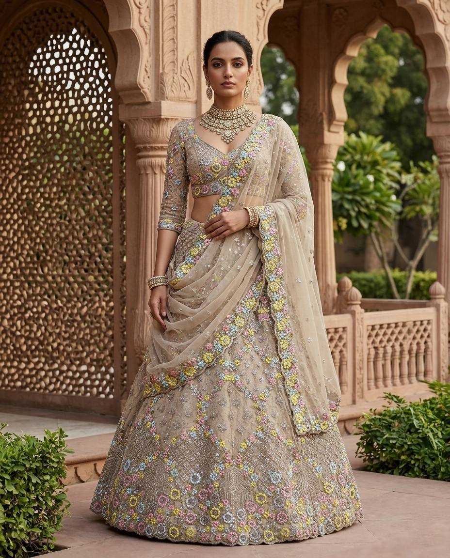 YNF Wholesale Butterfly Net Net Fancy Lehenga  | Surat Manufacturer