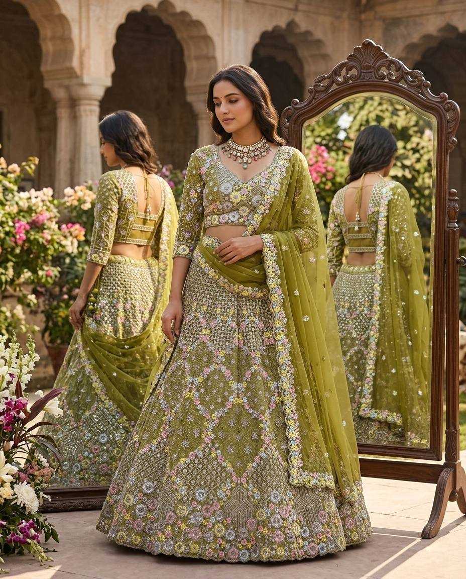 YNF Wholesale Butterfly Net Net Fancy Lehenga  | Surat Manufacturer