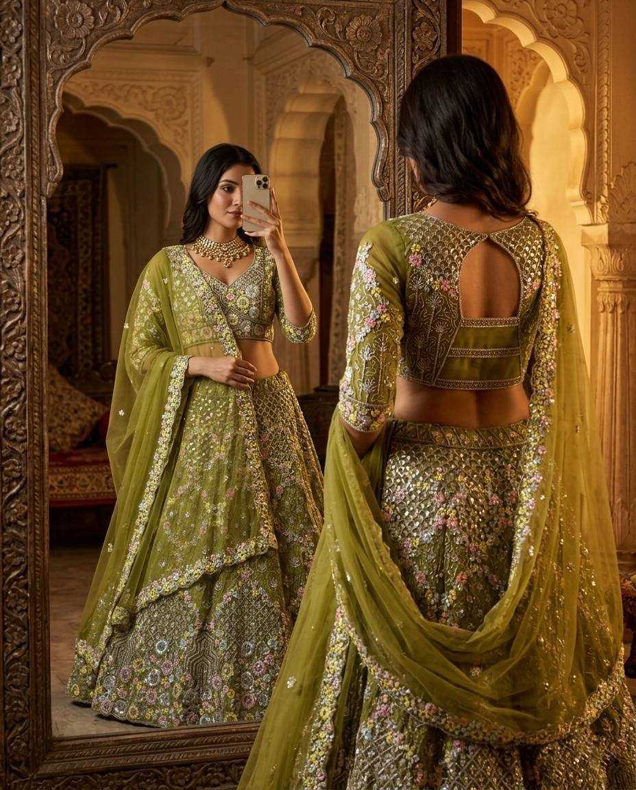 YNF Wholesale Butterfly Net Net Fancy Lehenga  | Surat Manufacturer