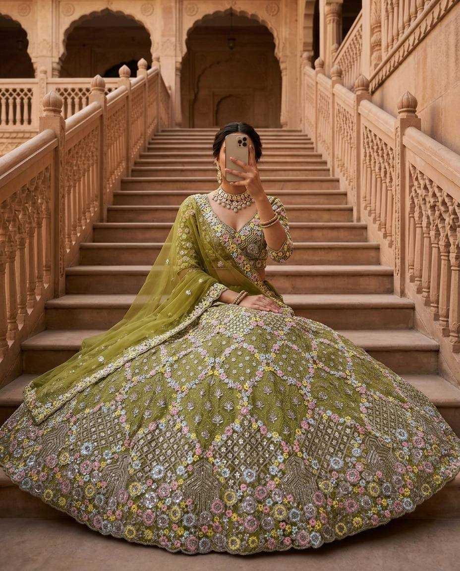 YNF Wholesale Butterfly Net Net Fancy Lehenga  | Surat Manufacturer