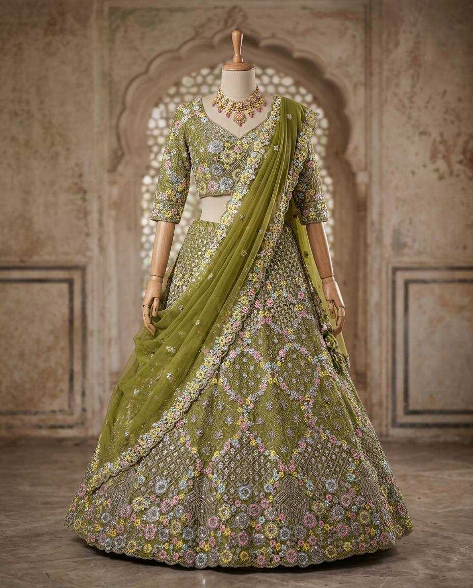 YNF Wholesale Butterfly Net Net Fancy Lehenga  | Surat Manufacturer