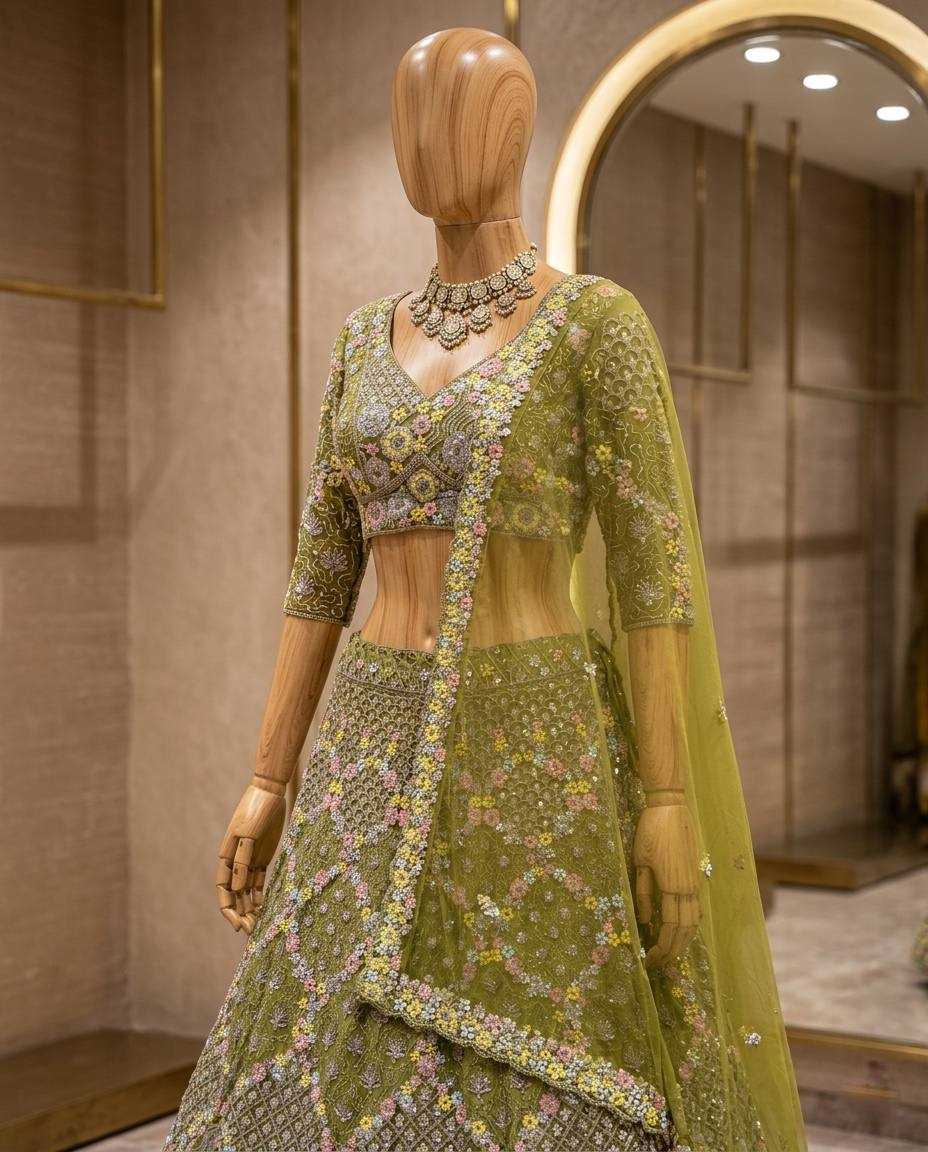 YNF Wholesale Butterfly Net Net Fancy Lehenga  | Surat Manufacturer