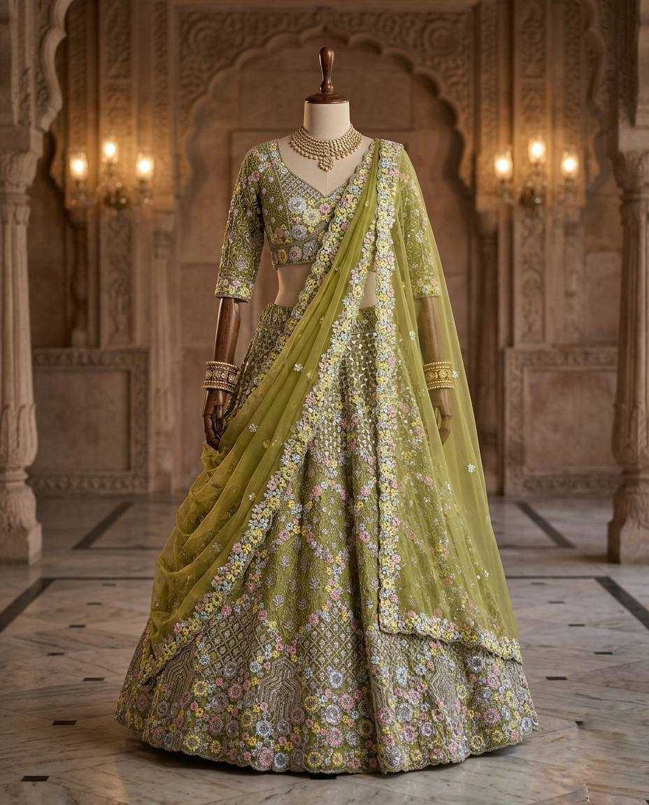 YNF Wholesale Butterfly Net Net Fancy Lehenga  | Surat Manufacturer