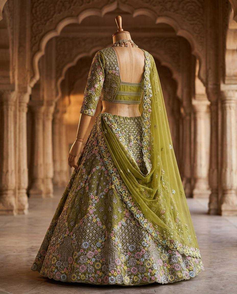 YNF Wholesale Butterfly Net Net Fancy Lehenga  | Surat Manufacturer