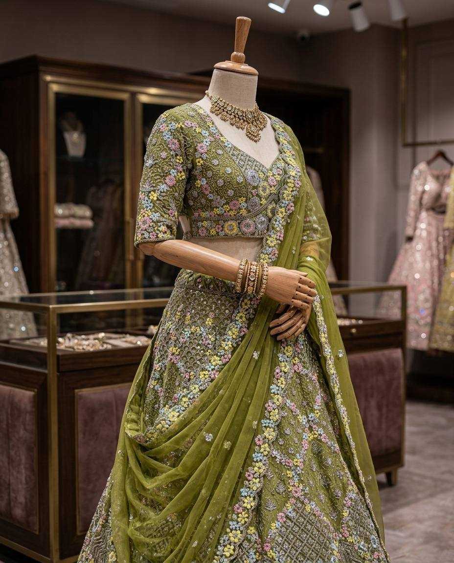 YNF Wholesale Butterfly Net Net Fancy Lehenga  | Surat Manufacturer