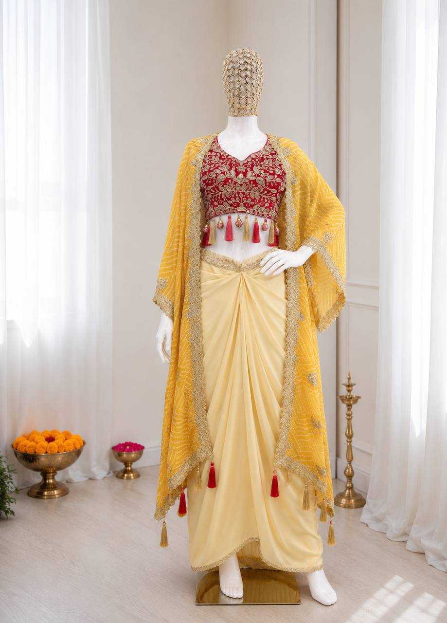 YNF Wholesale Crepe Silk Indo Western Dresses KESH514 48 | Surat Manufacturer