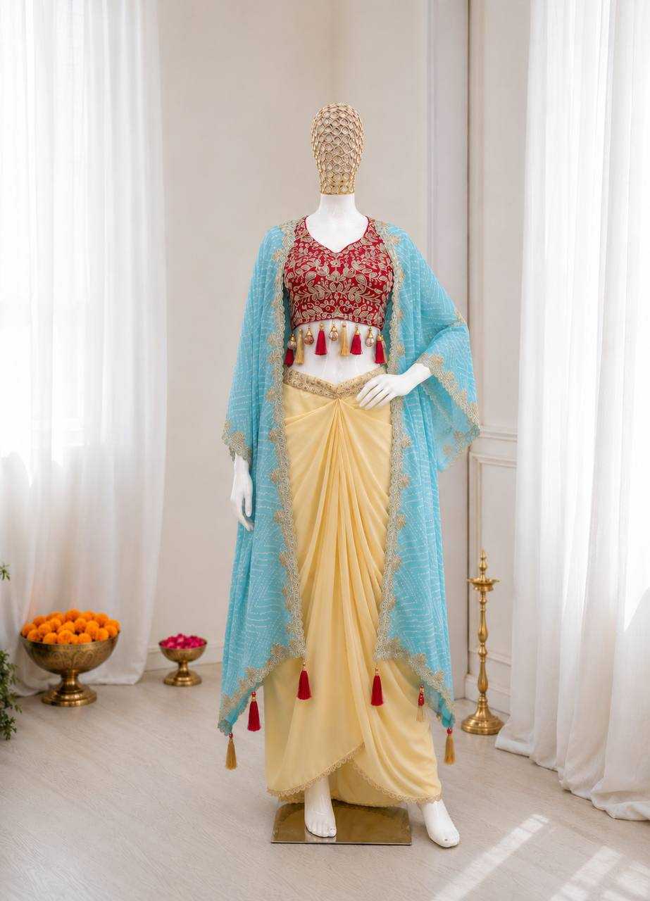 YNF Wholesale Crepe Silk Indo Western Dresses KESH514 48 | Surat Manufacturer