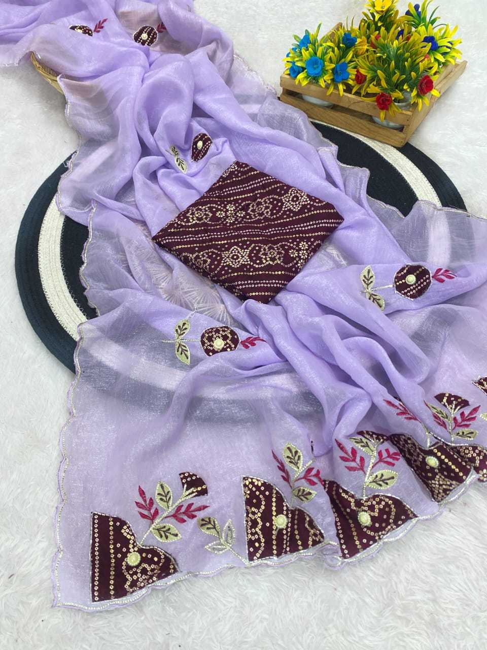 YNF Wholesale Chiffon Party Wear Sarees  | Surat Manufacturer