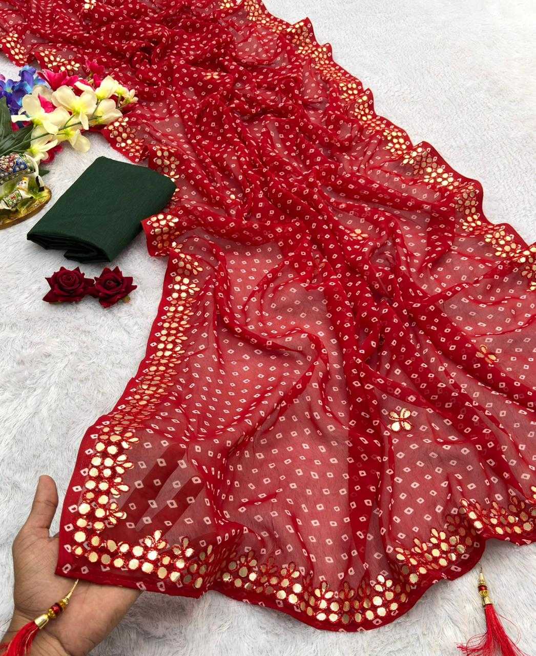 YNF Wholesale Georgette Printed Sarees  | Surat Manufacturer