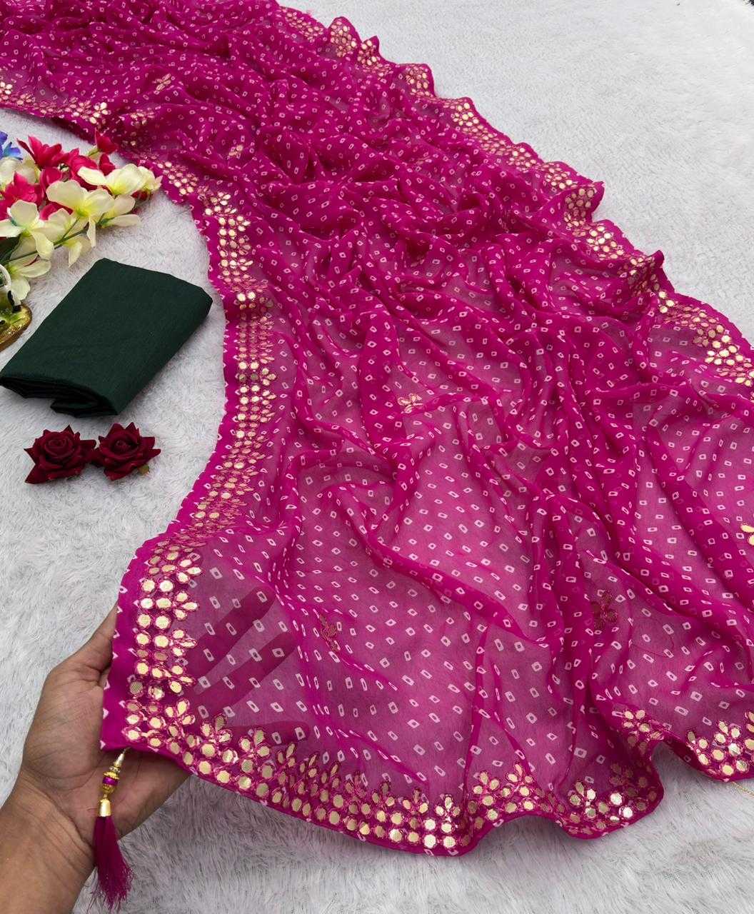 YNF Wholesale Georgette Printed Sarees  | Surat Manufacturer