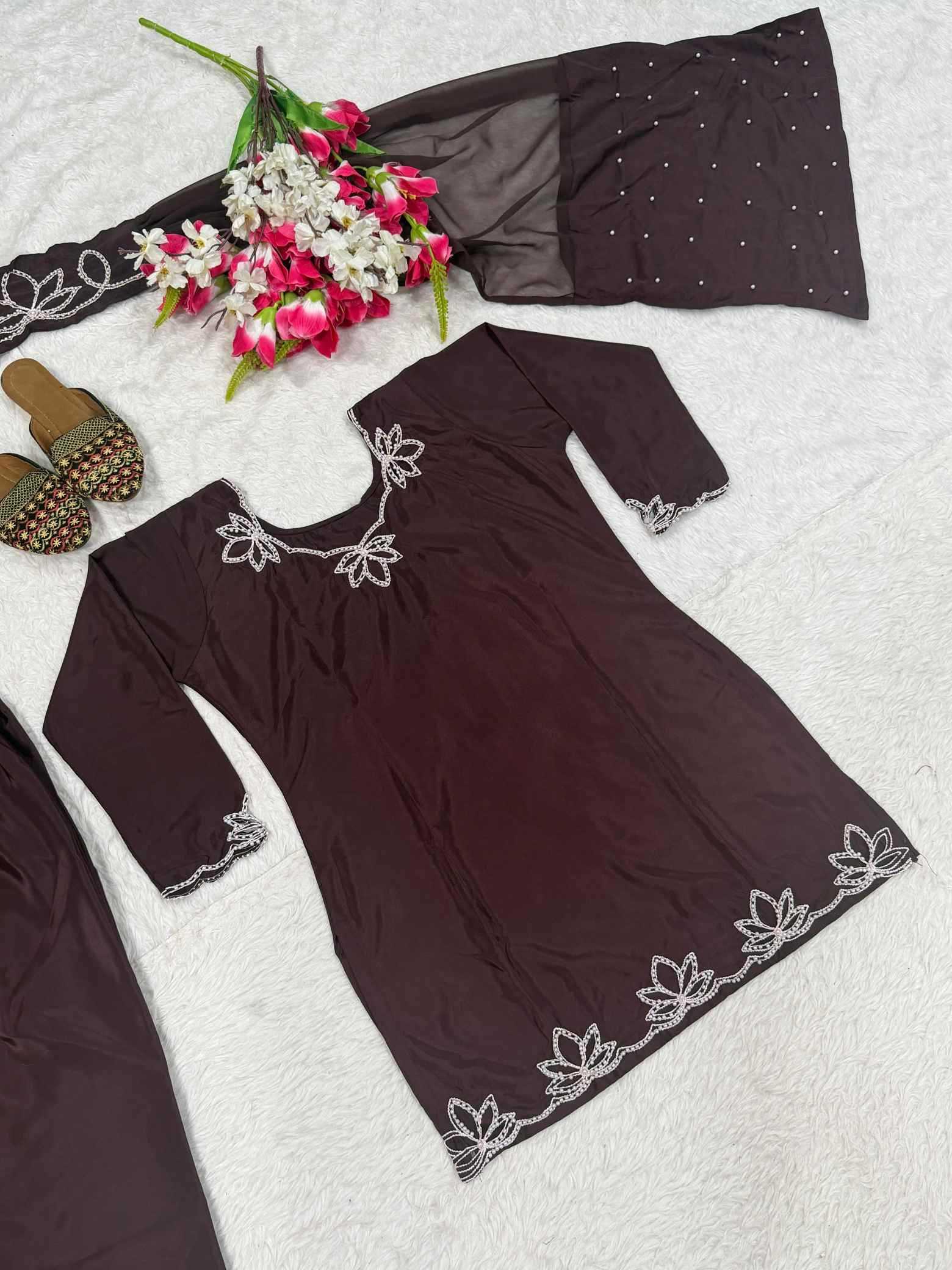 YNF Wholesale Crepe Embroidery Suits  | Surat Manufacturer