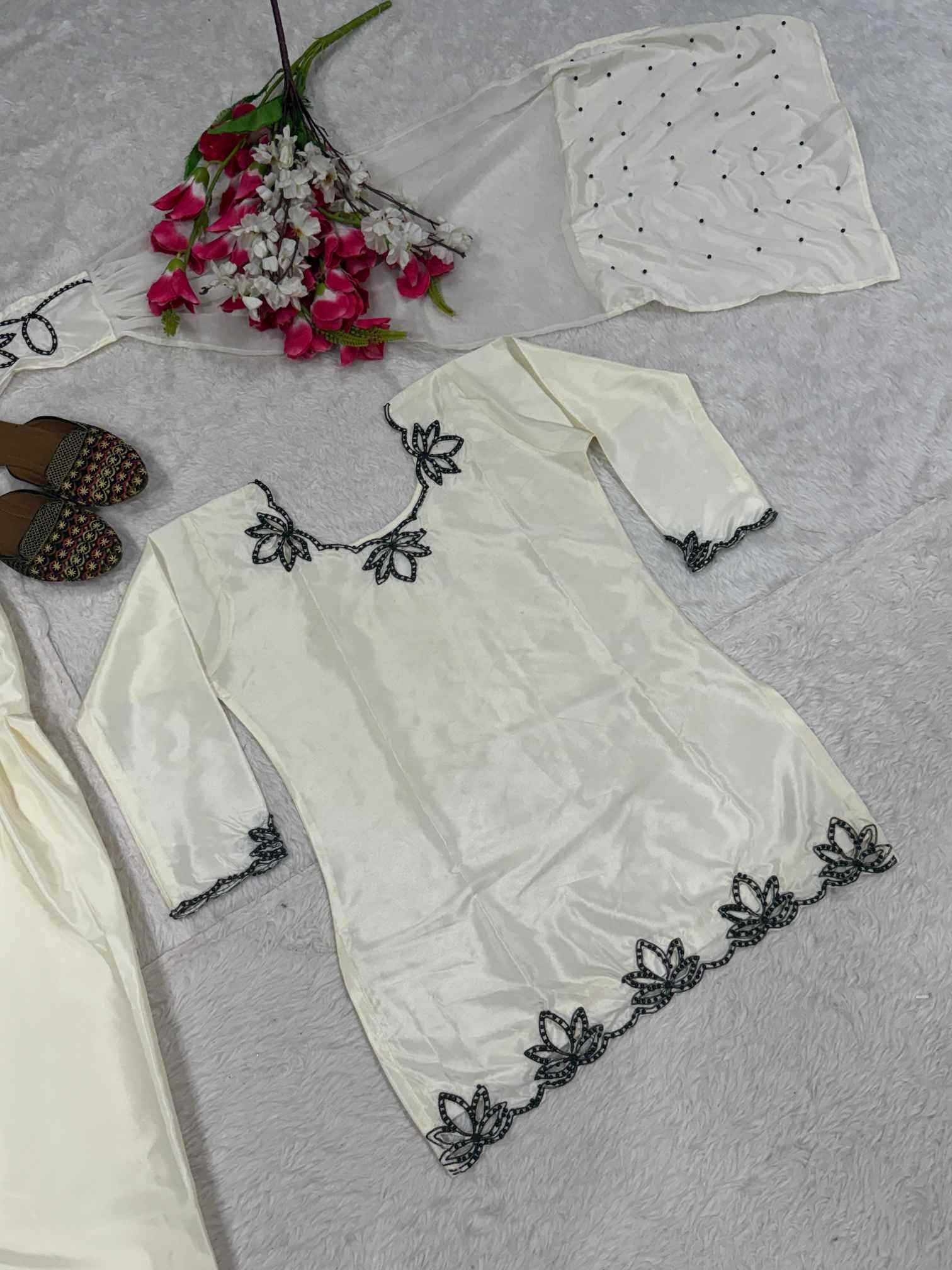 YNF Wholesale Crepe Embroidery Suits  | Surat Manufacturer