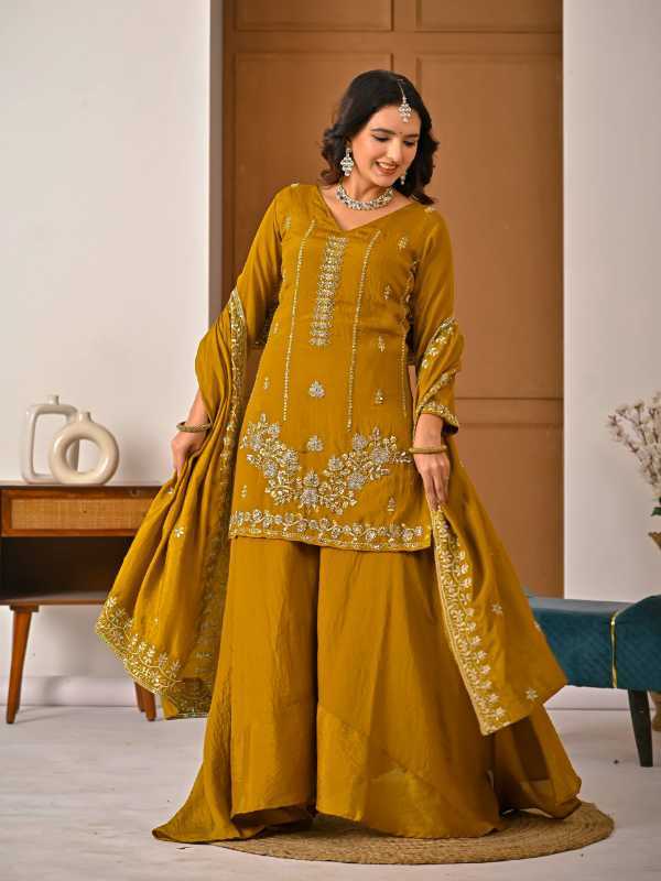 YNF Wholesale Vichitra Silk Ladies Suits  | Surat Manufacturer