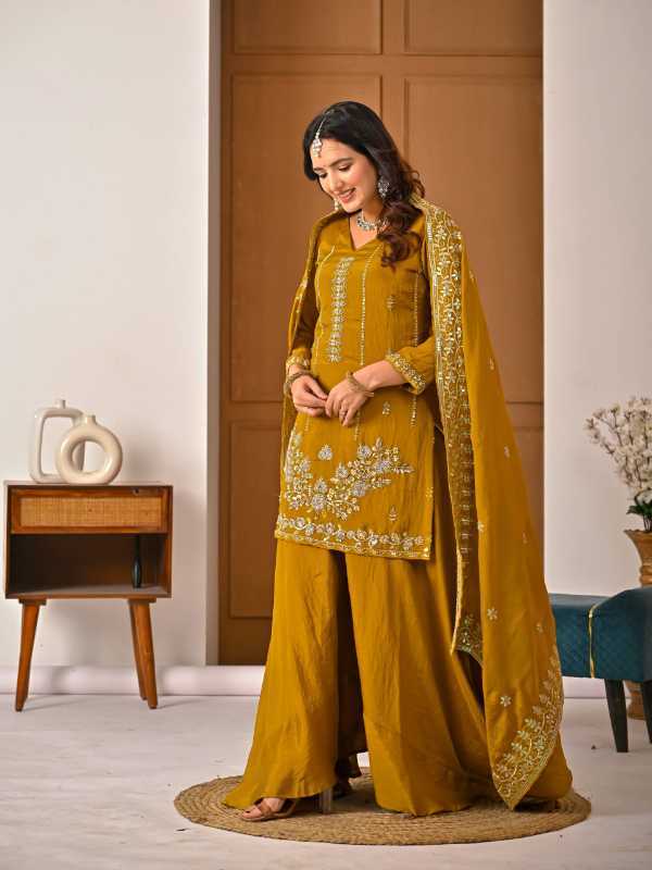 YNF Wholesale Vichitra Silk Ladies Suits  | Surat Manufacturer