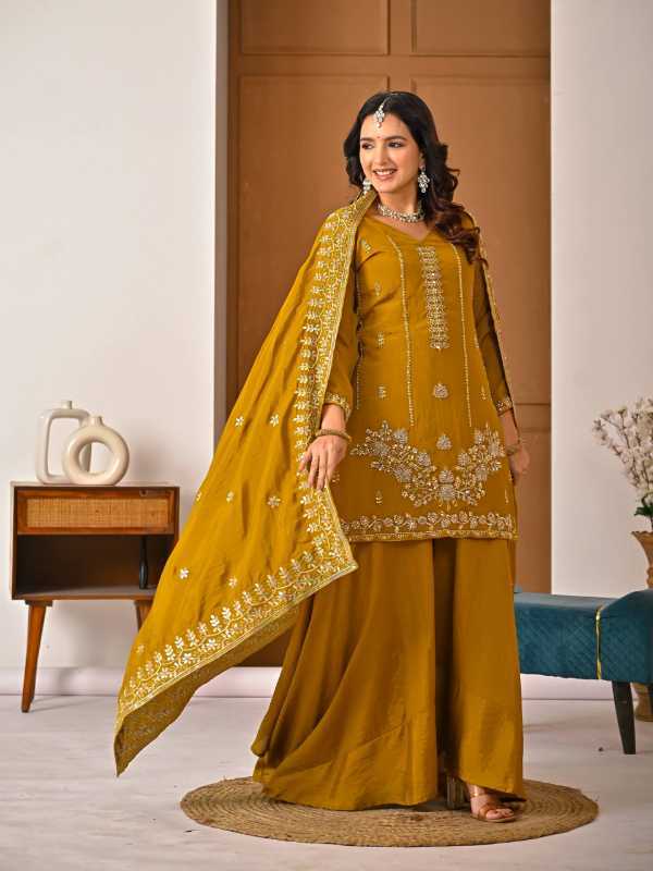 YNF Wholesale Vichitra Silk Ladies Suits  | Surat Manufacturer
