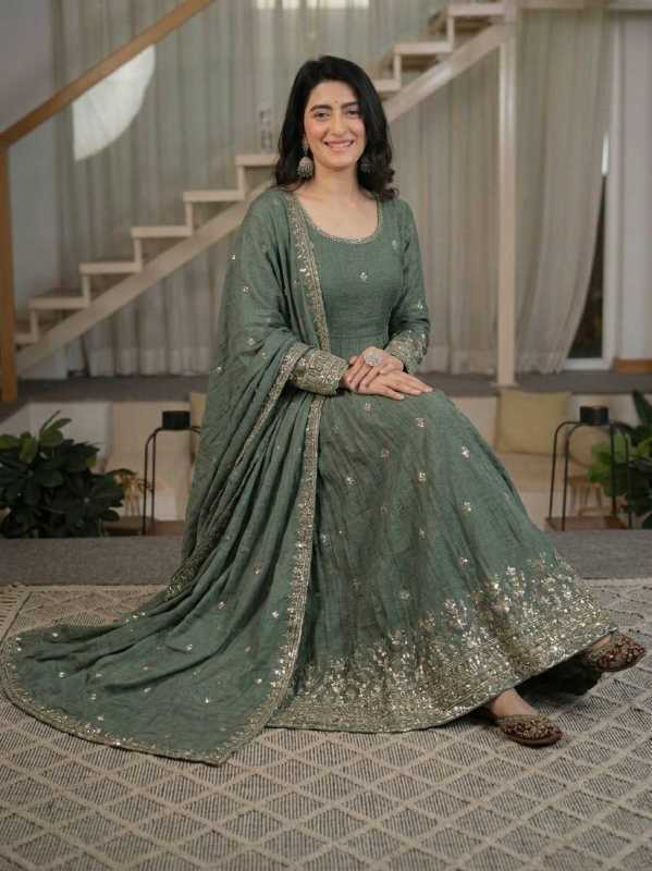 YNF Wholesale Crunchi Ladies Silk Suit  | Surat Manufacturer