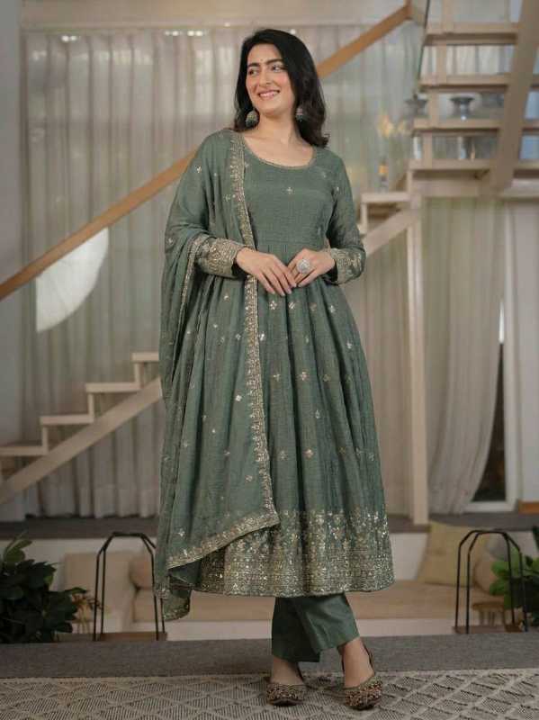 YNF Wholesale Crunchi Ladies Silk Suit  | Surat Manufacturer