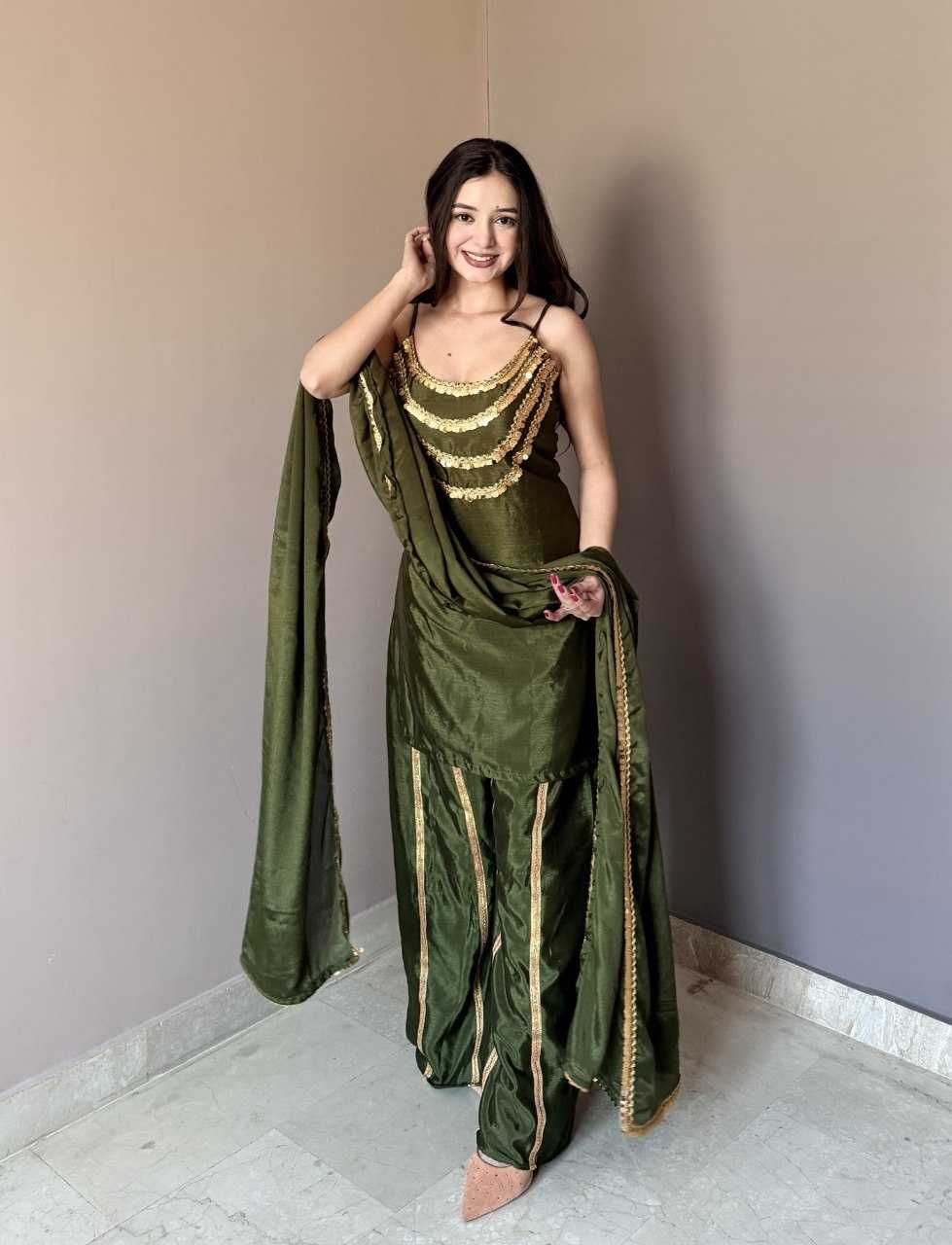 YNF Wholesale Chinon Ladies Suits  | Surat Manufacturer