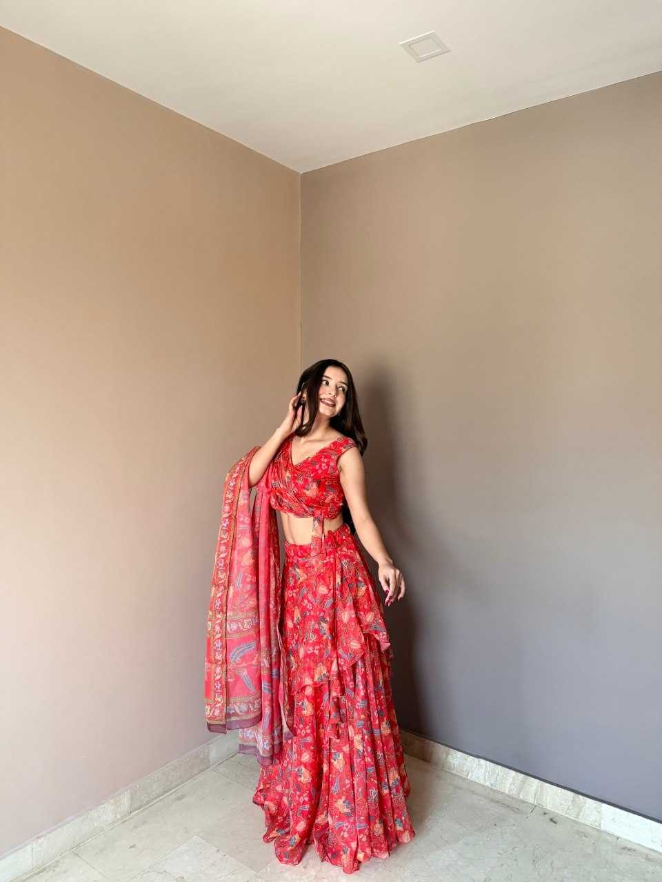 YNF Wholesale Organza Fancy Lehenga  | Surat Manufacturer