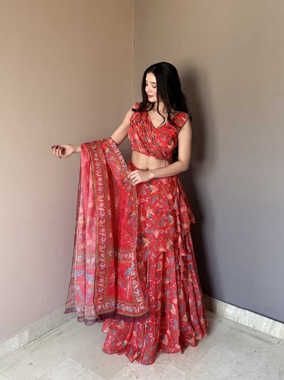 YNF Wholesale Organza Fancy Lehenga  | Surat Manufacturer