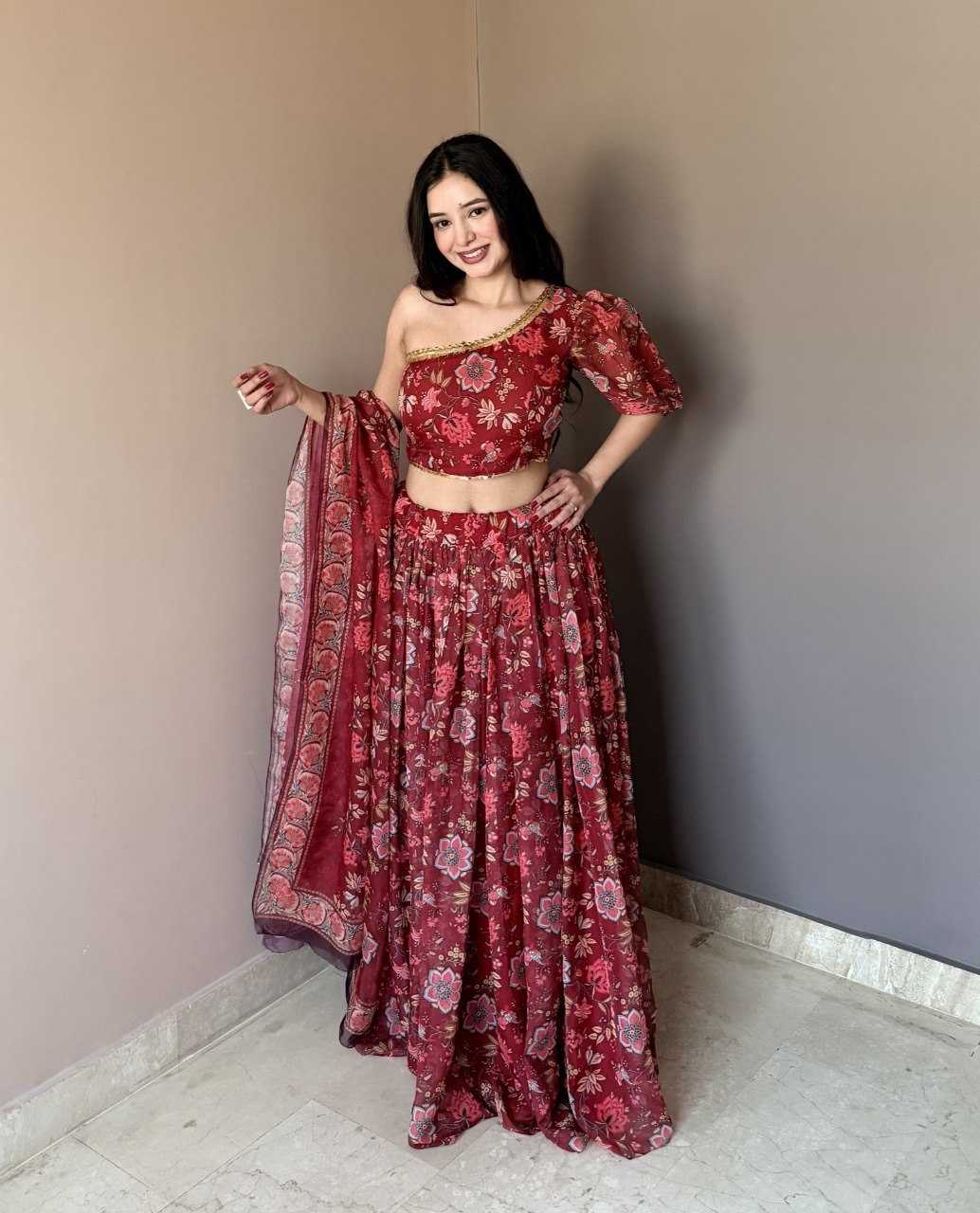 YNF Wholesale Organza Fancy Lehenga  | Surat Manufacturer