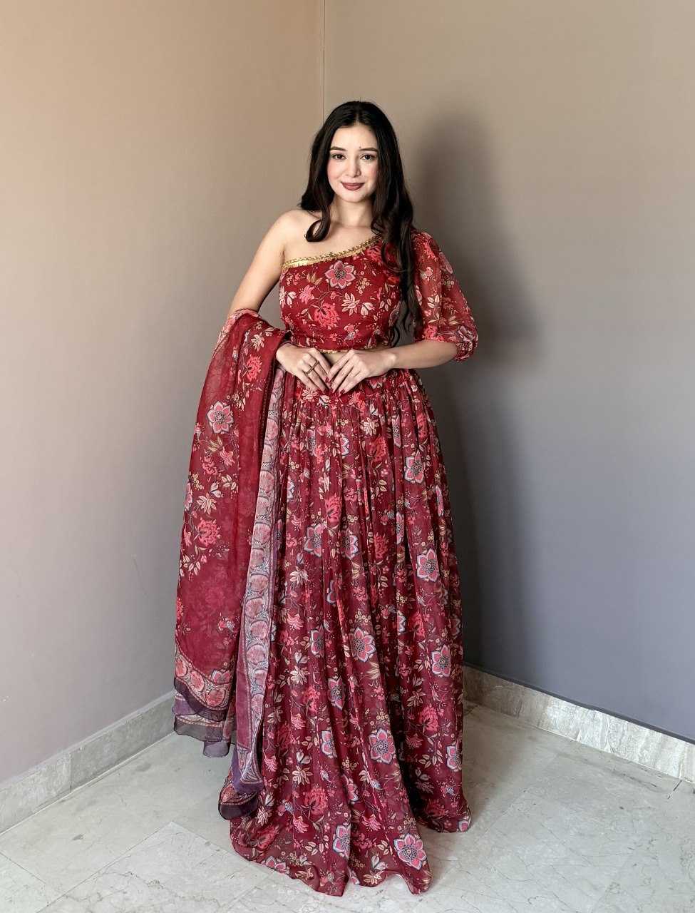 YNF Wholesale Organza Fancy Lehenga  | Surat Manufacturer