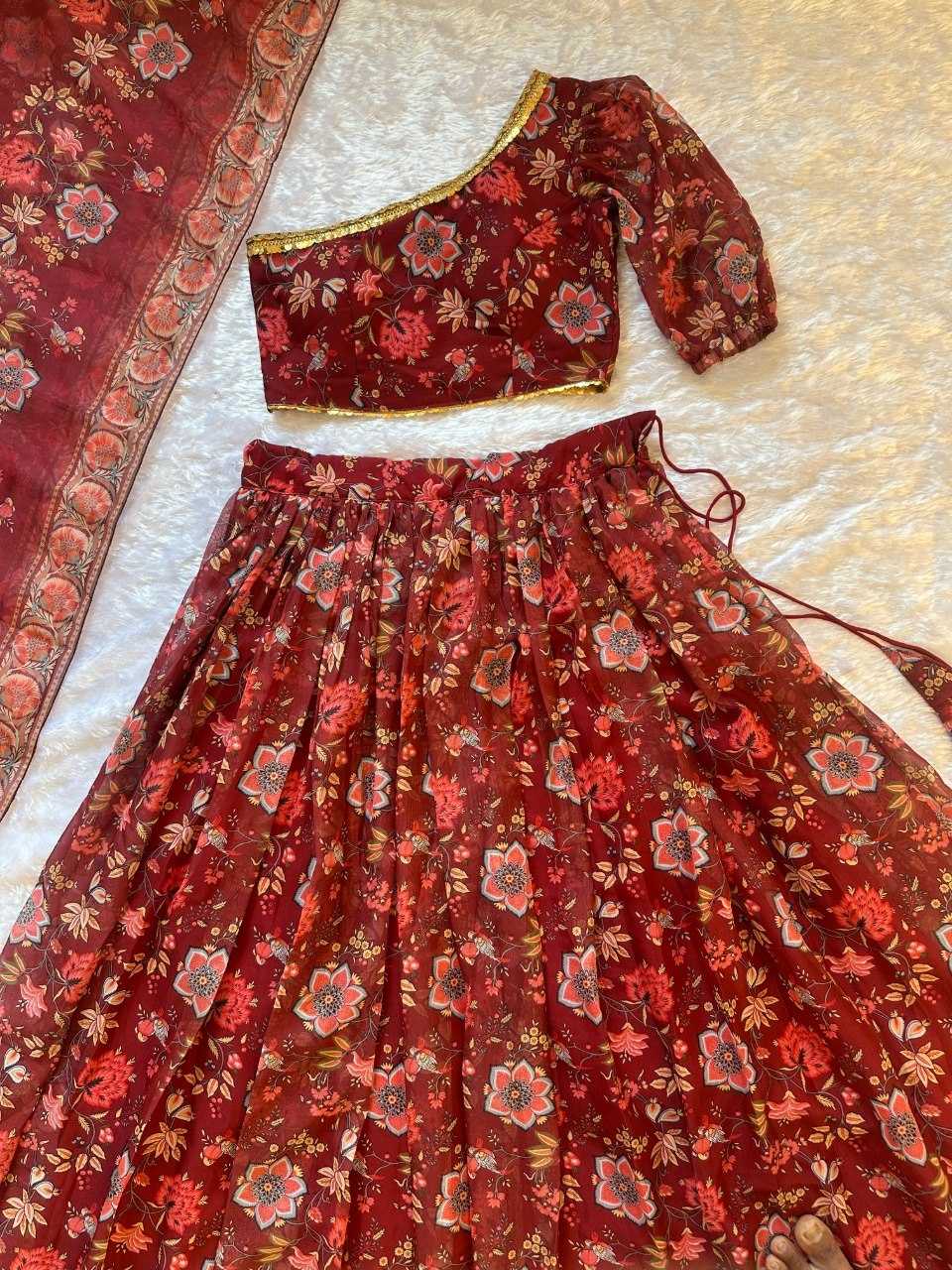 YNF Wholesale Organza Fancy Lehenga  | Surat Manufacturer