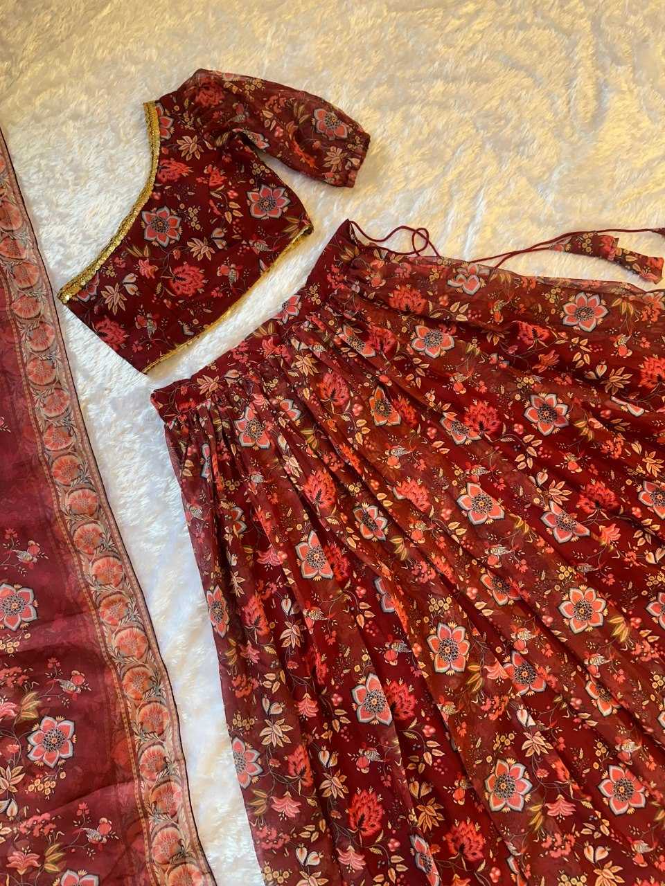 YNF Wholesale Organza Fancy Lehenga  | Surat Manufacturer