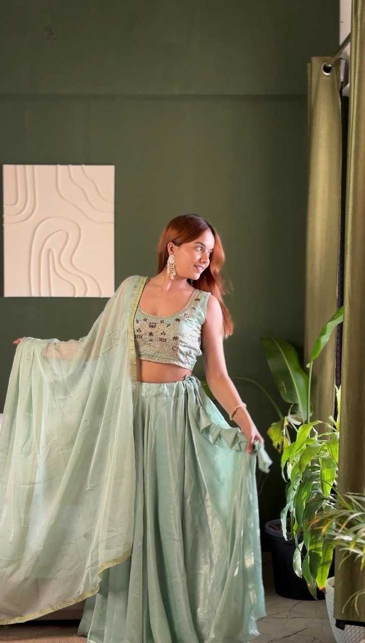 YNF Wholesale Crush Silk Fancy Lehenga  | Surat Manufacturer