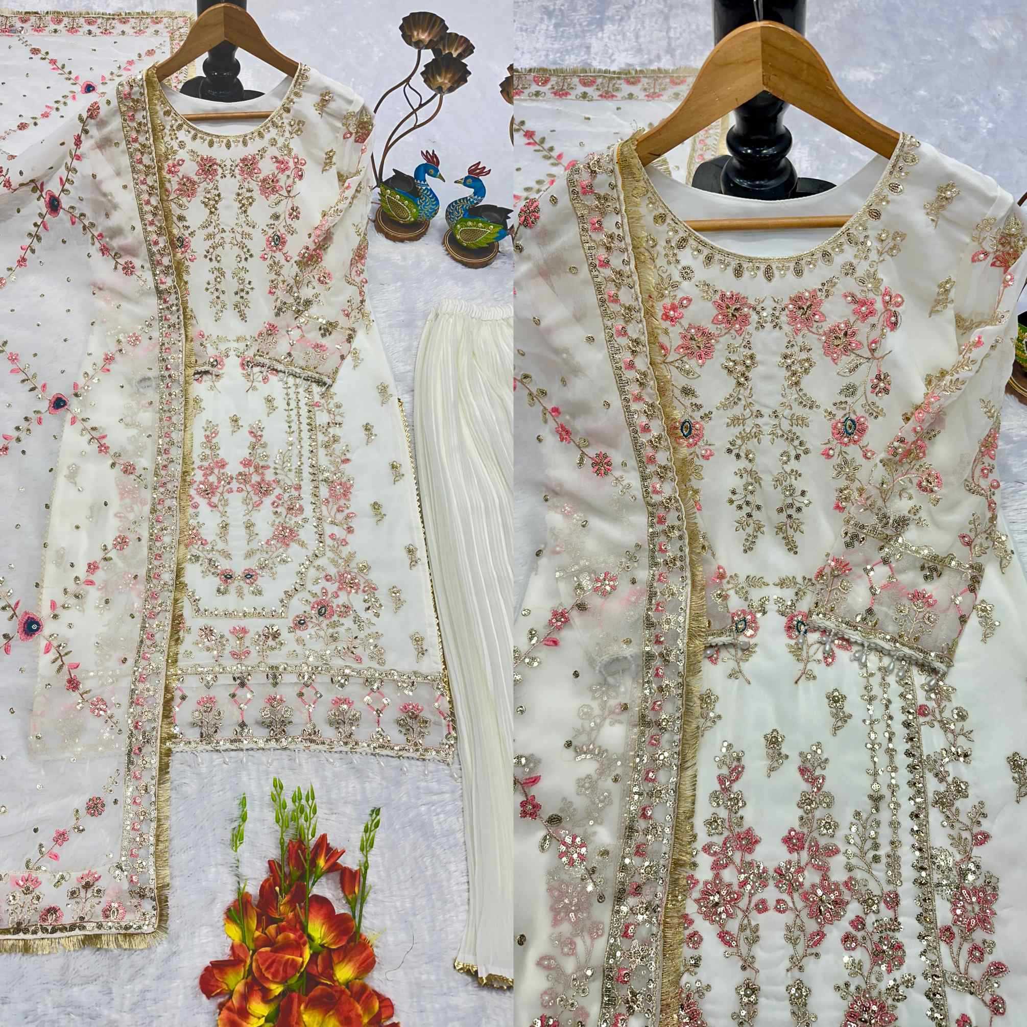YNF Wholesale Georgette Indo Western Dresses  | Surat Manufacturer