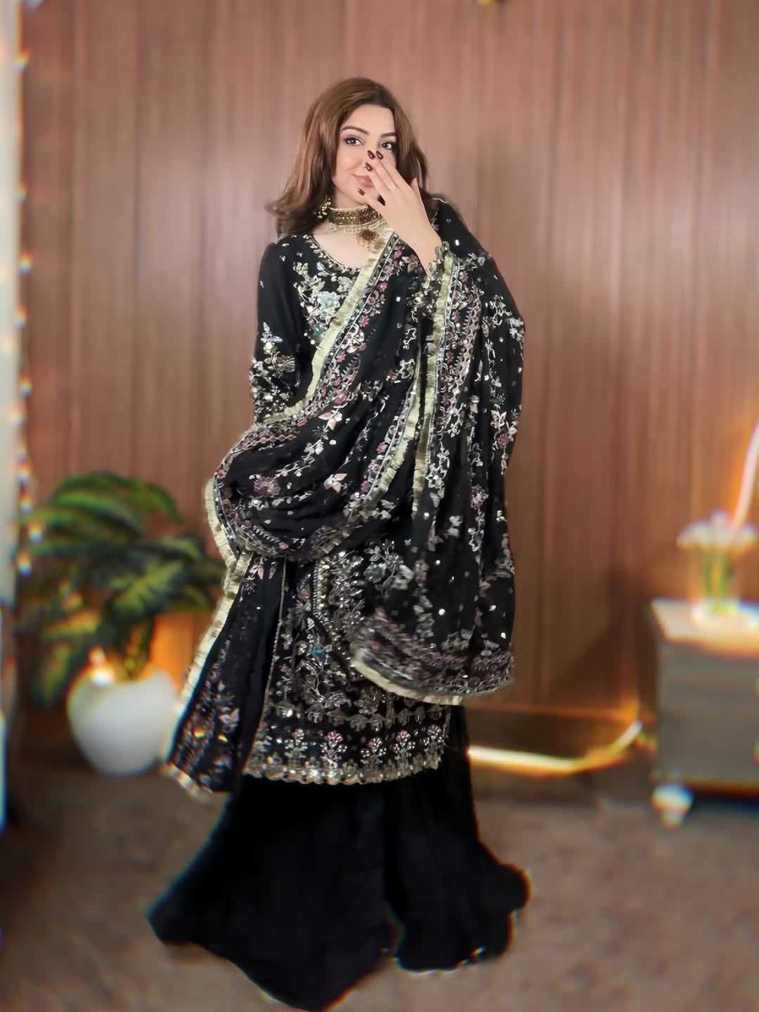 YNF Wholesale Georgette Indo Western Dresses  | Surat Manufacturer