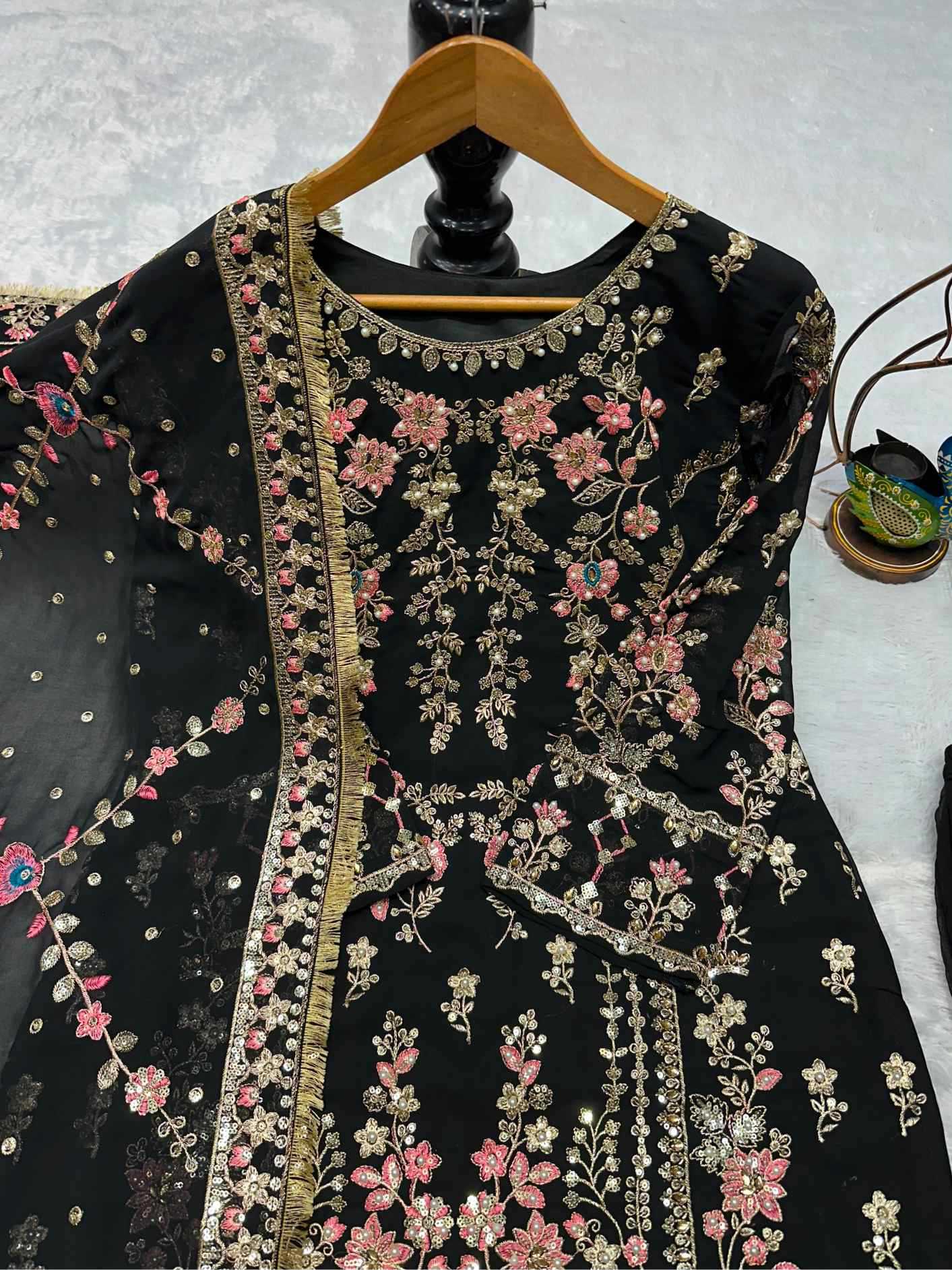 YNF Wholesale Georgette Indo Western Dresses  | Surat Manufacturer