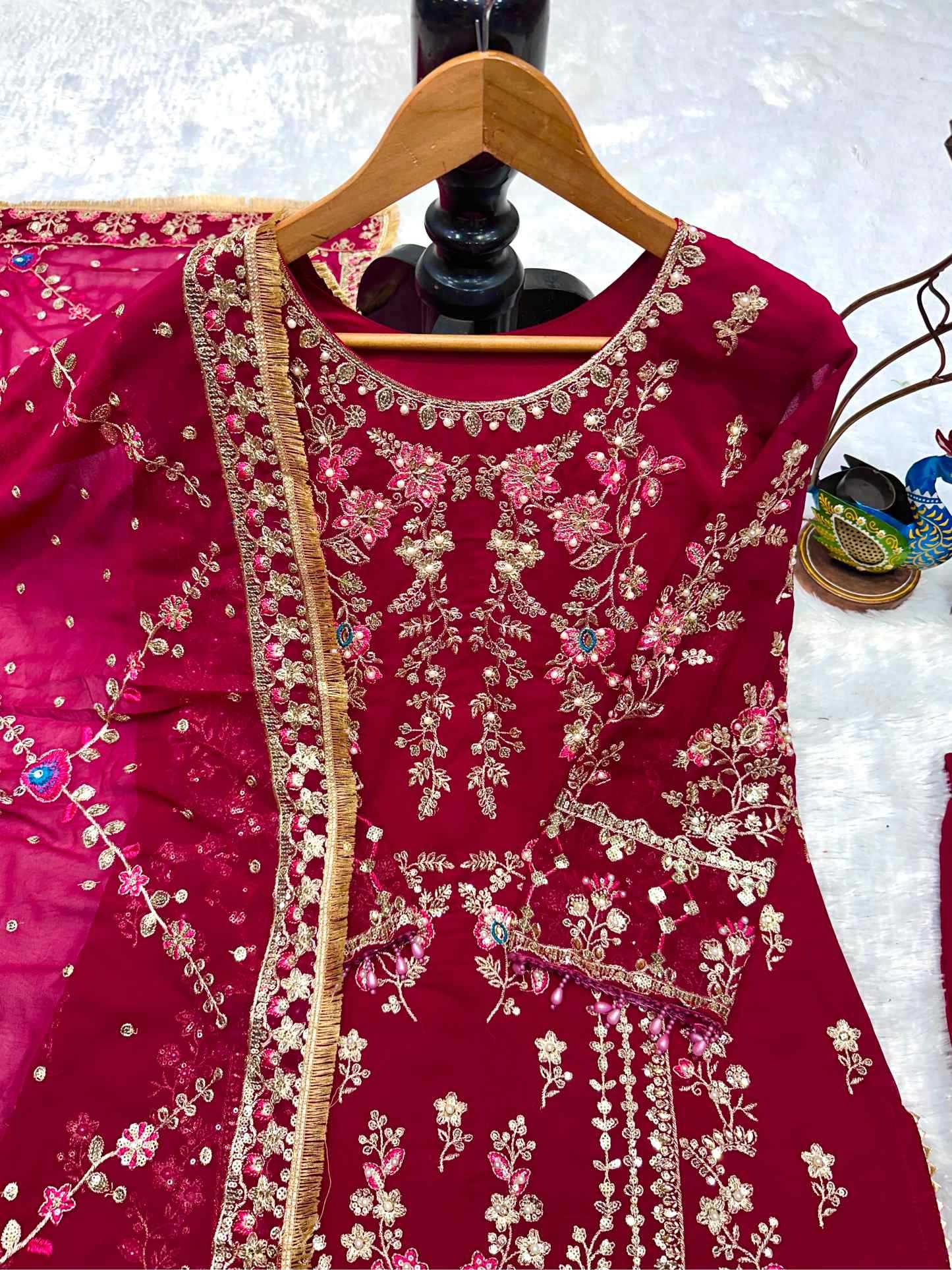 YNF Wholesale Georgette Indo Western Dresses  | Surat Manufacturer