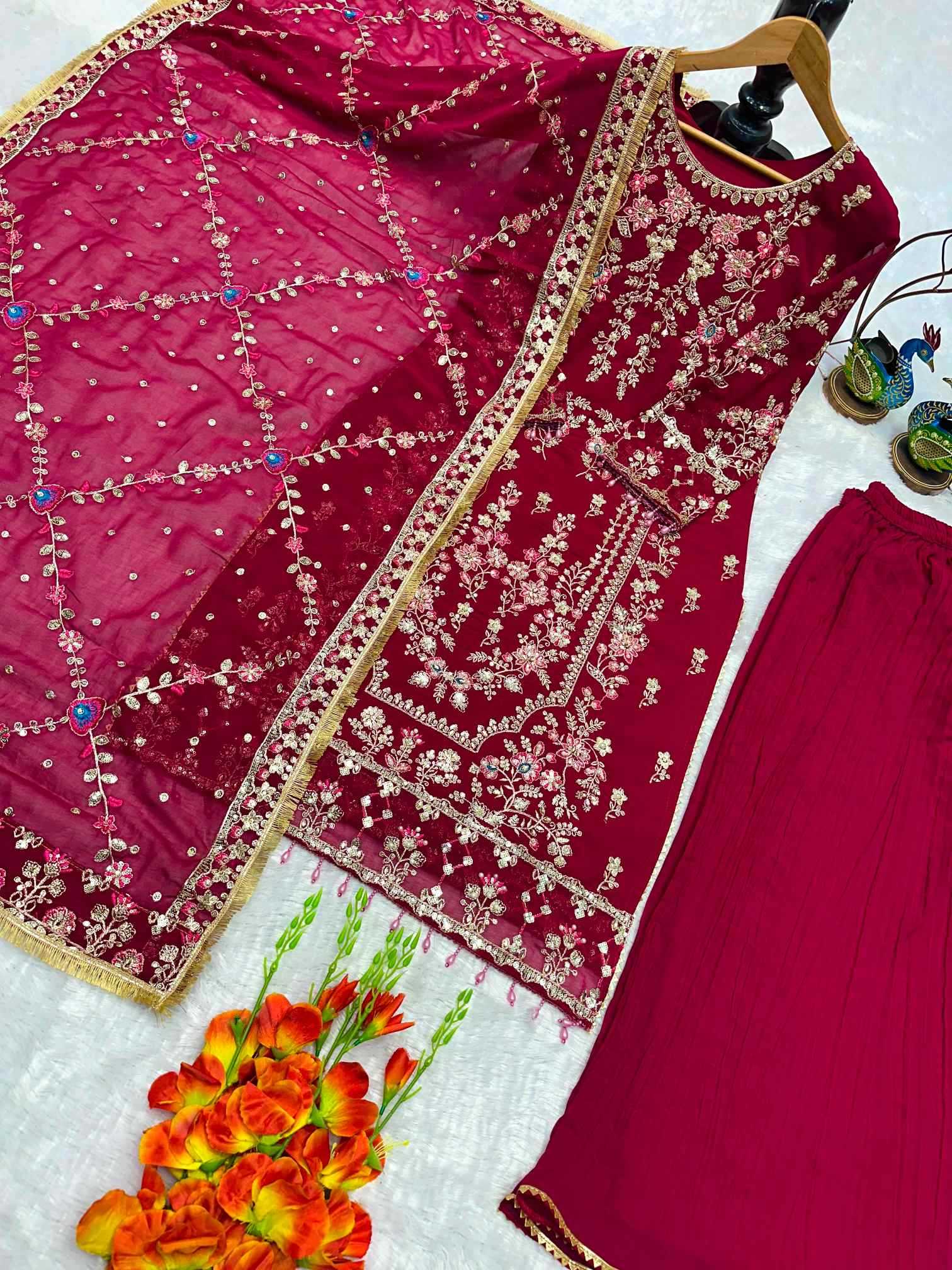 YNF Wholesale Georgette Indo Western Dresses  | Surat Manufacturer
