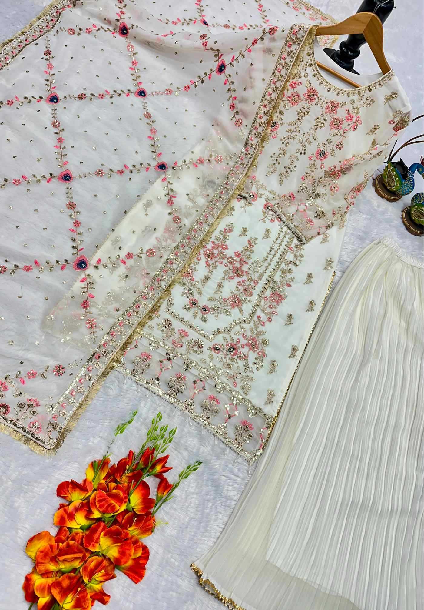 YNF Wholesale Georgette Indo Western Dresses  | Surat Manufacturer