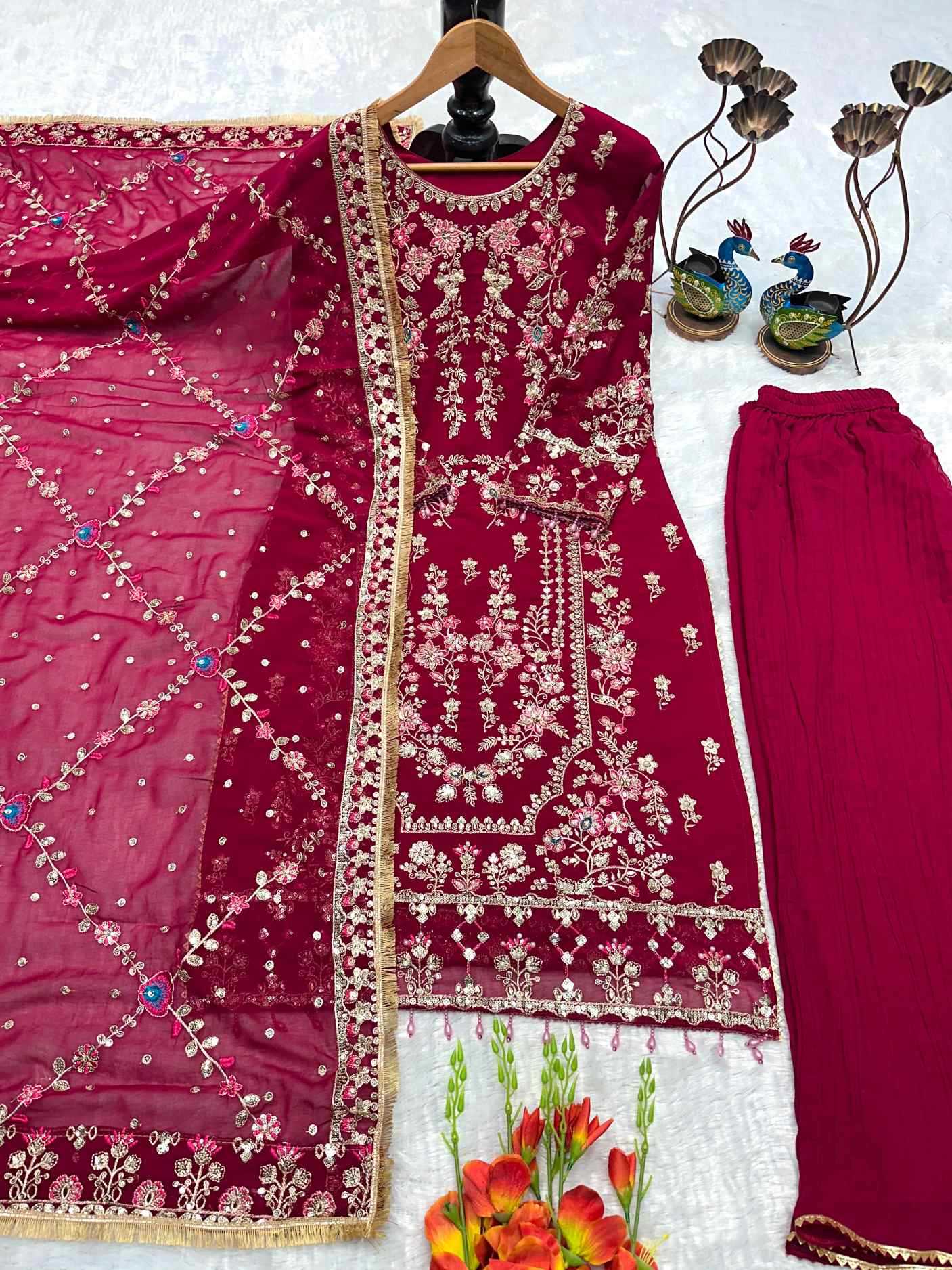 YNF Wholesale Georgette Indo Western Dresses  | Surat Manufacturer