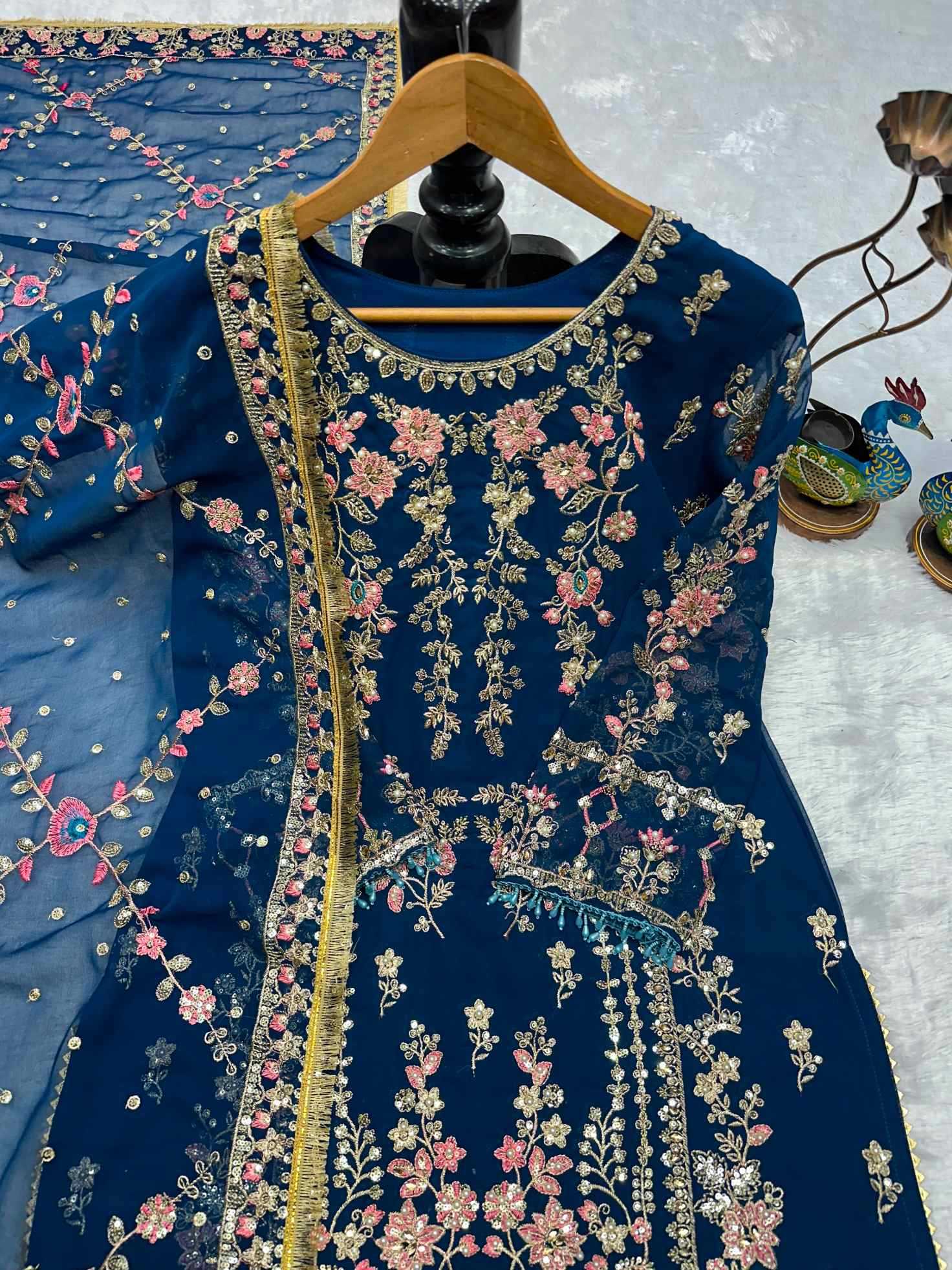 YNF Wholesale Georgette Indo Western Dresses  | Surat Manufacturer
