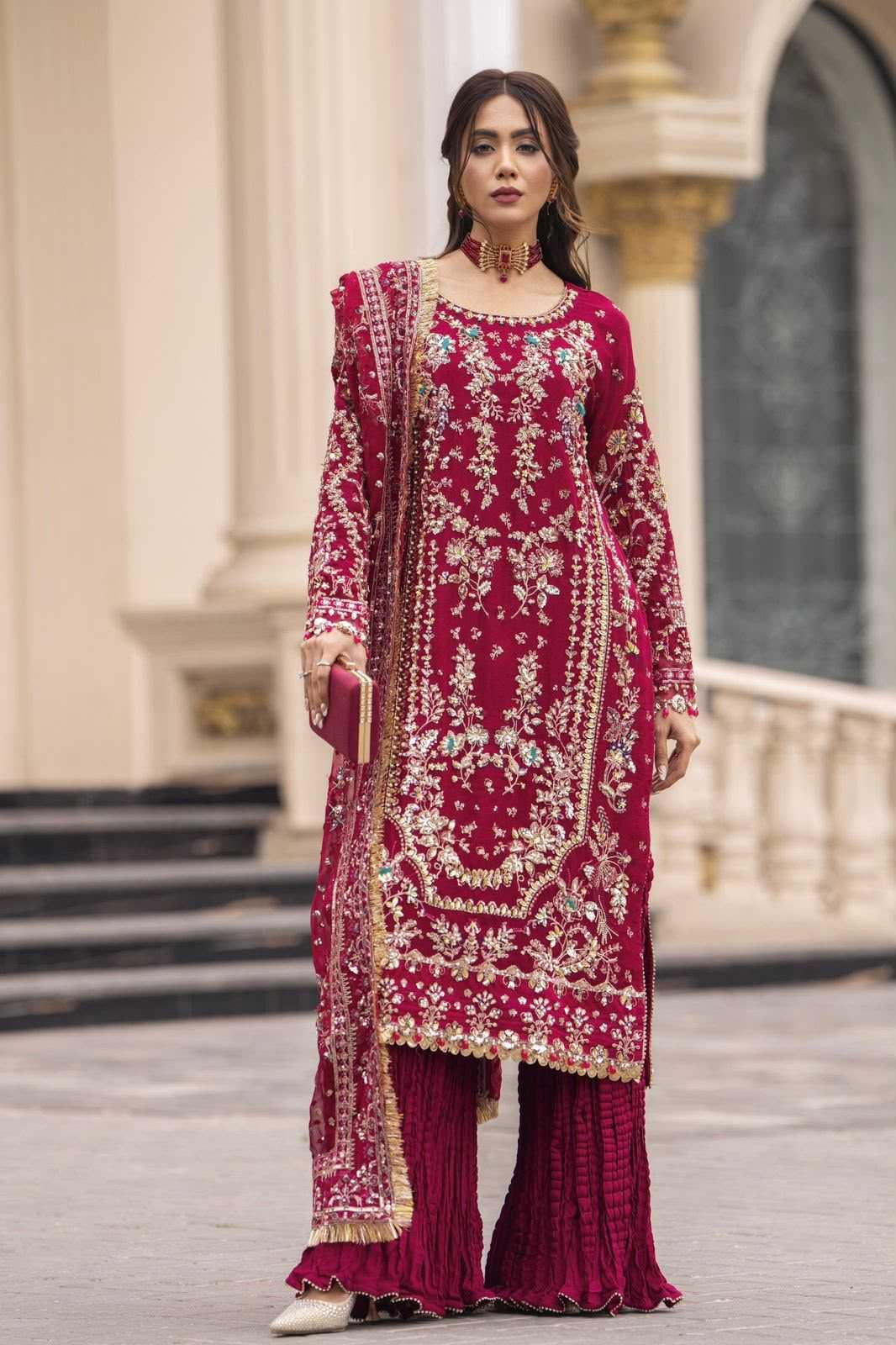 YNF Wholesale Georgette Indo Western Dresses  | Surat Manufacturer