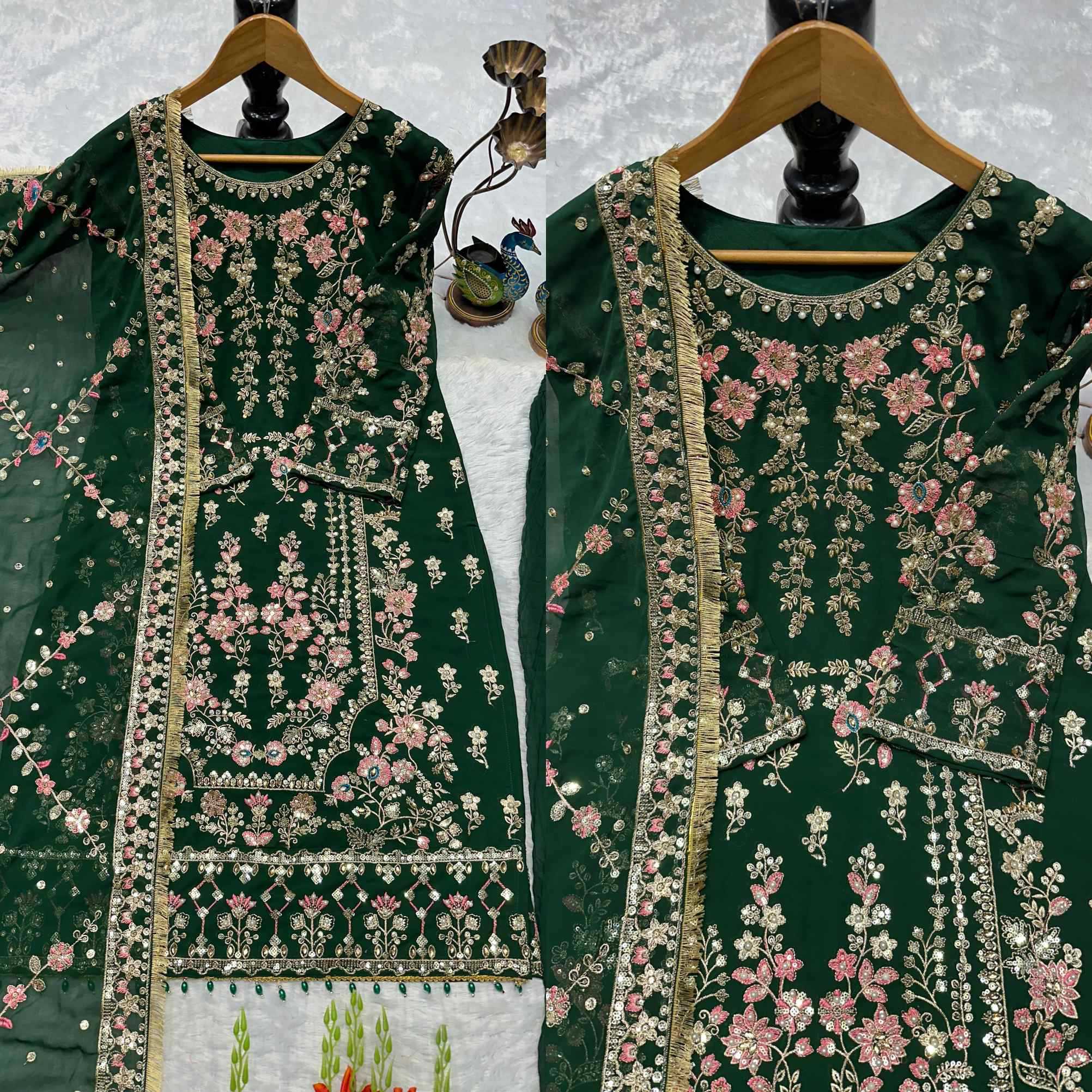 YNF Wholesale Georgette Indo Western Dresses  | Surat Manufacturer