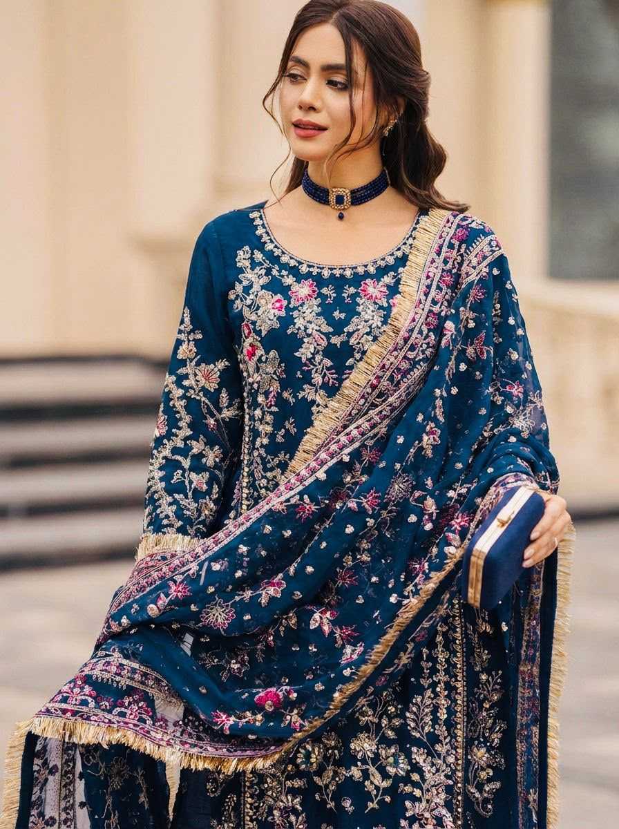 YNF Wholesale Georgette Indo Western Dresses  | Surat Manufacturer