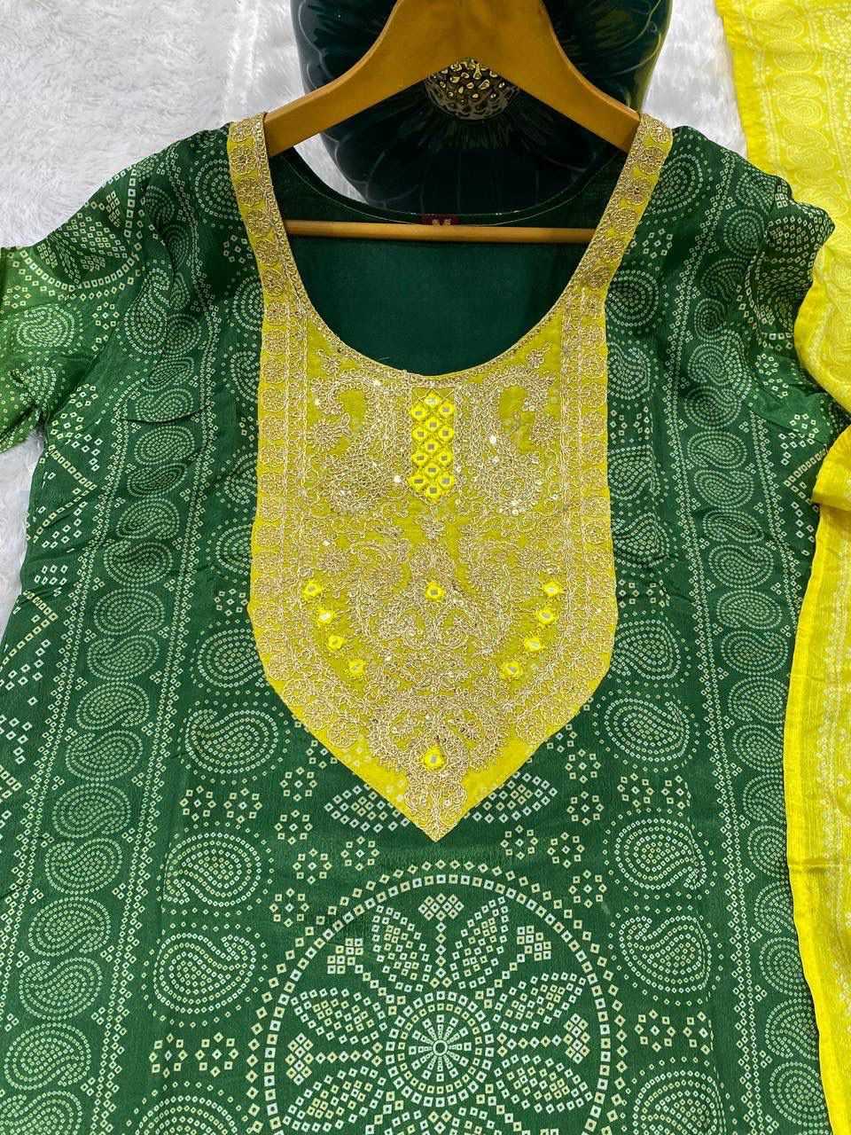 YNF Wholesale Chinon Printed Kurtis  | Surat Manufacturer