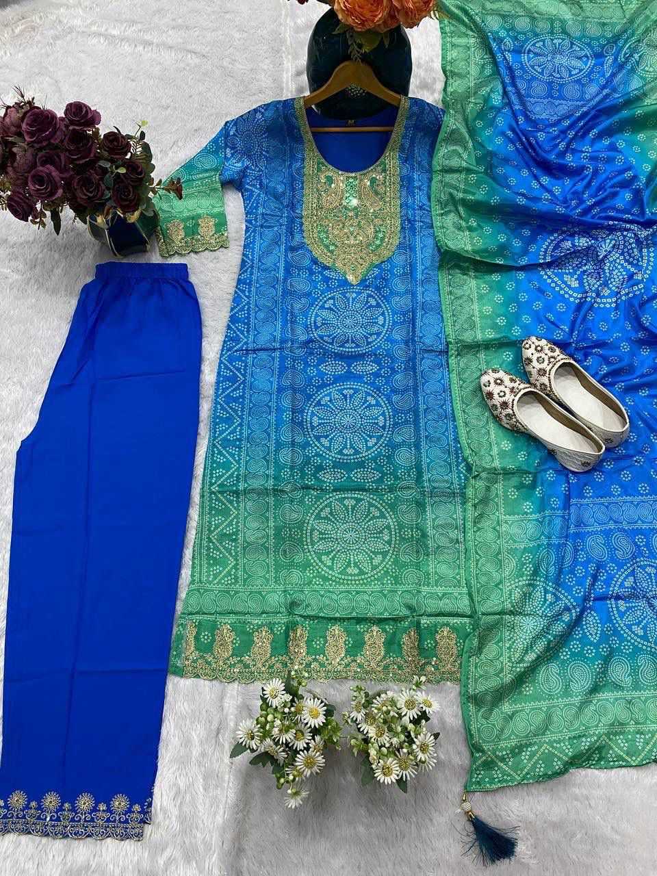 YNF Wholesale Chinon Printed Kurtis  | Surat Manufacturer