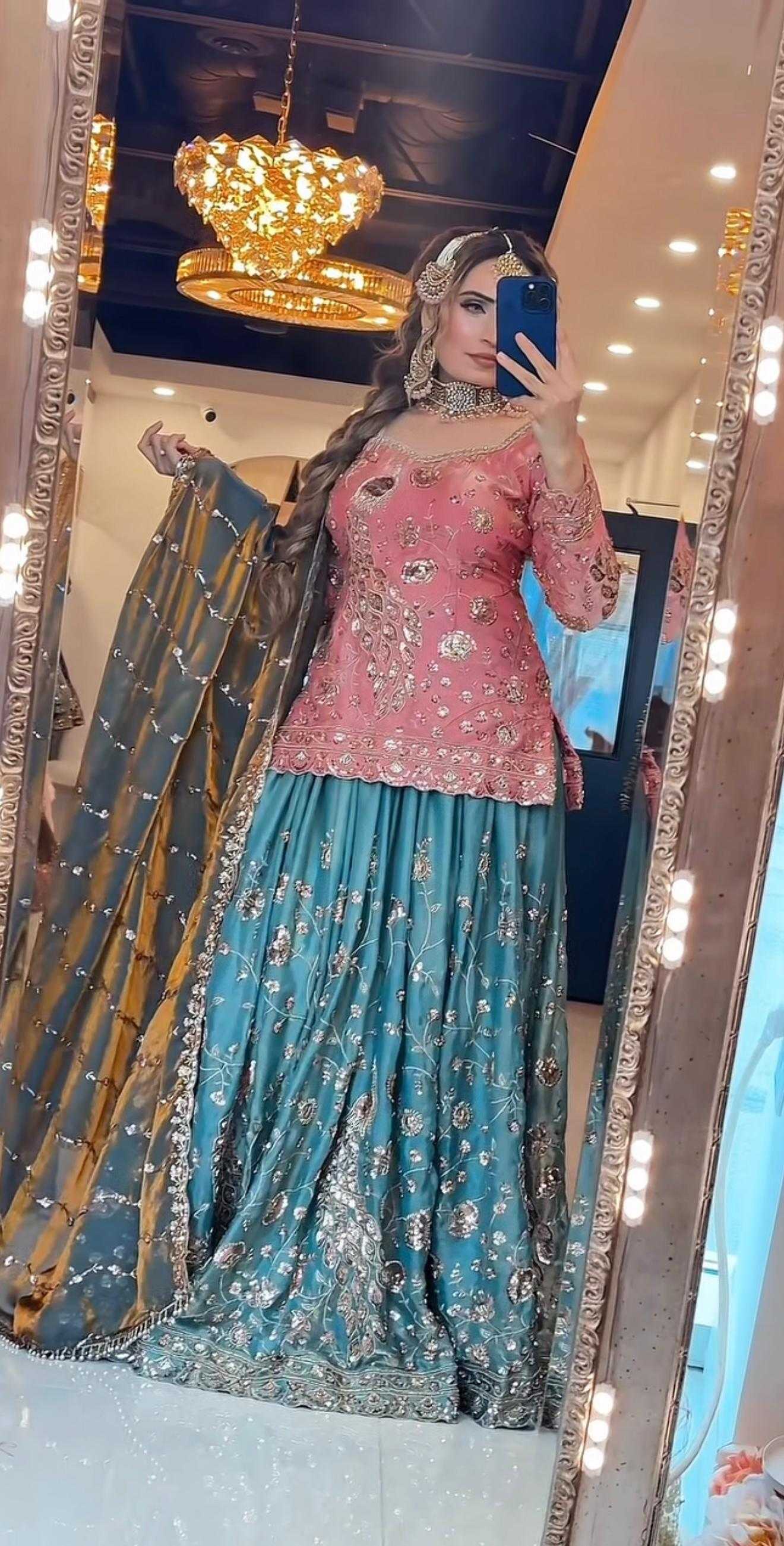 YNF Wholesale Crush Silk Sharara Salwar Suits  | Surat Manufacturer